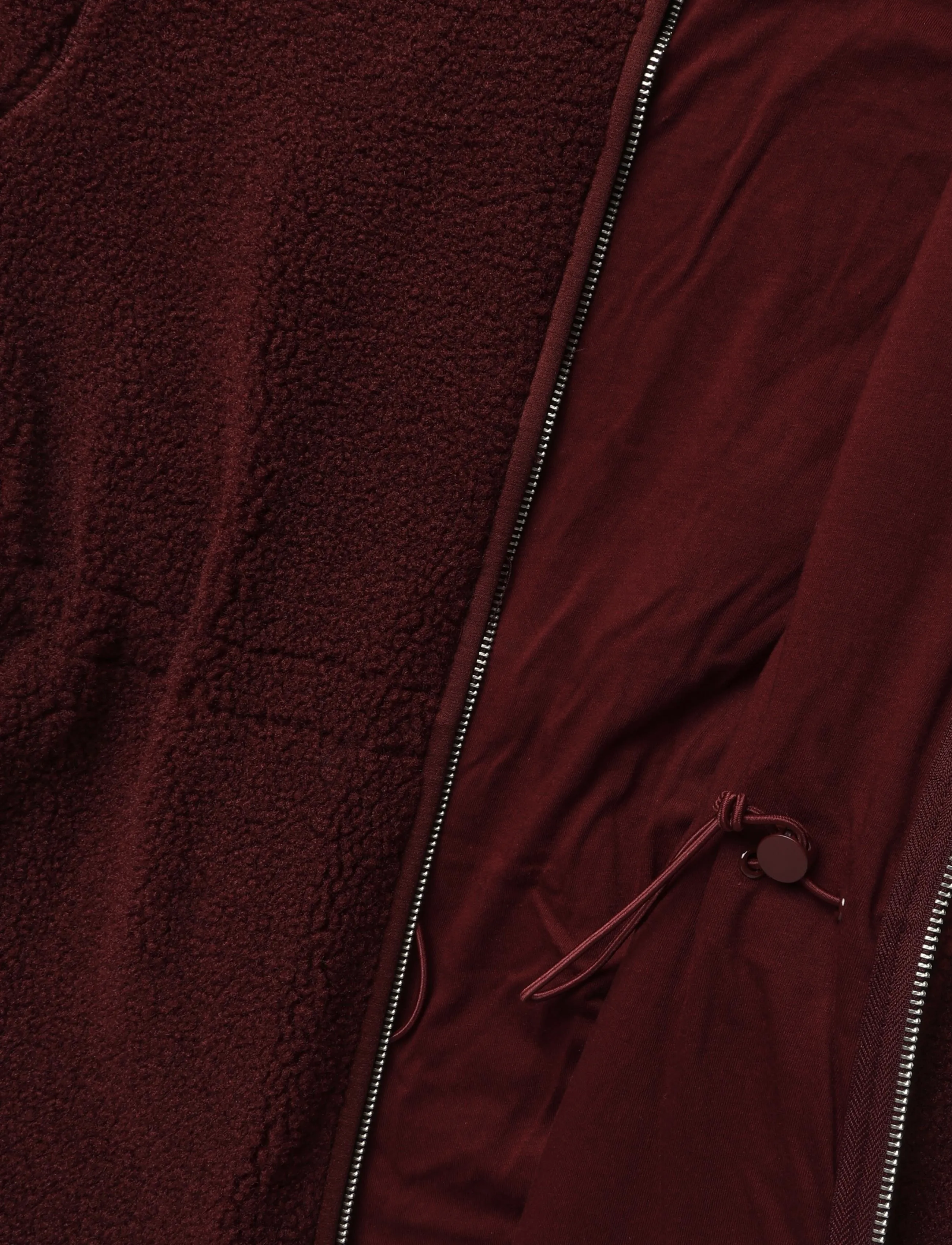 Monki - Waisted Pile Jacket - kunstpelz - red dark - 4