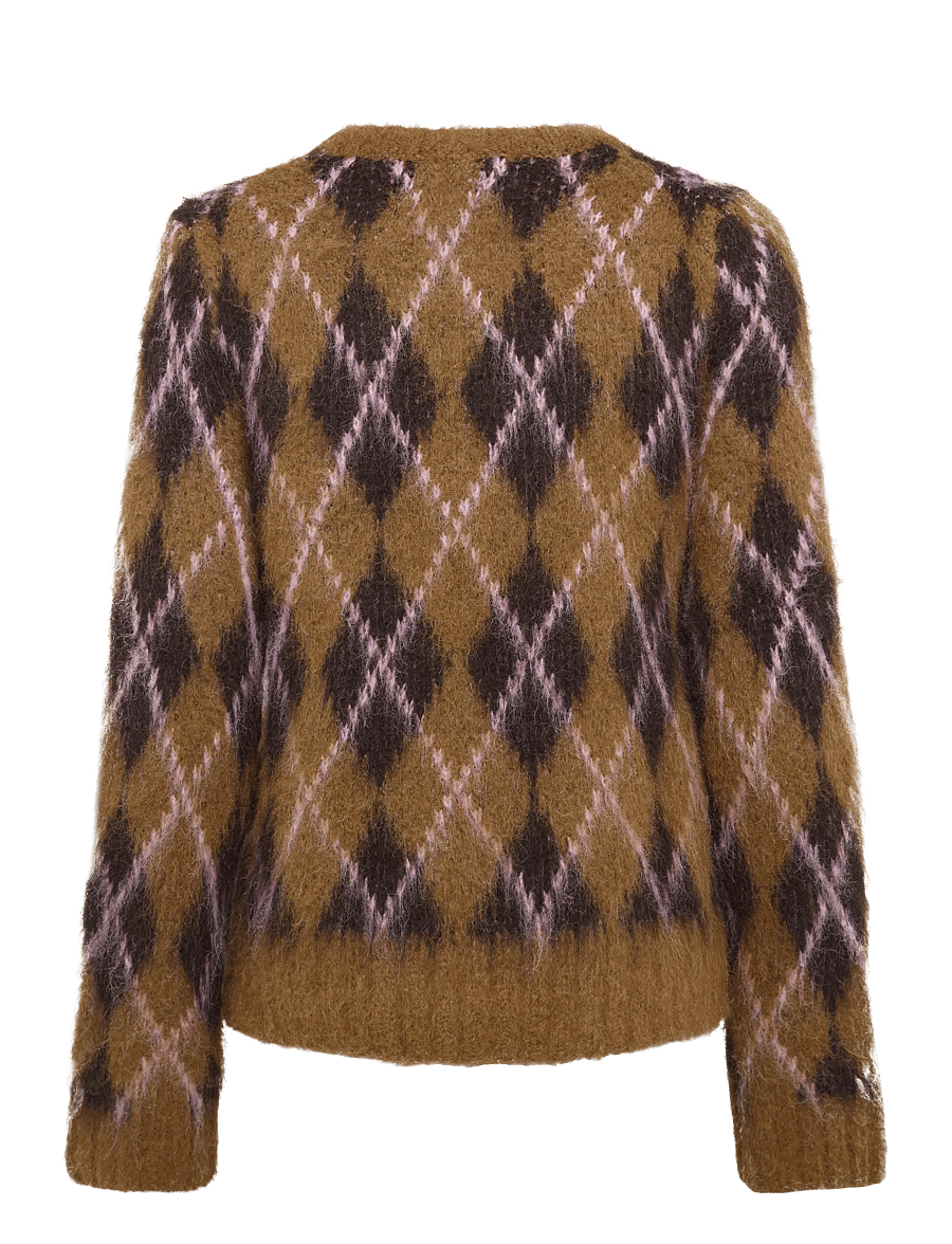 Monki - Knitted Sweater - stickade tröjor - brown dark - 1