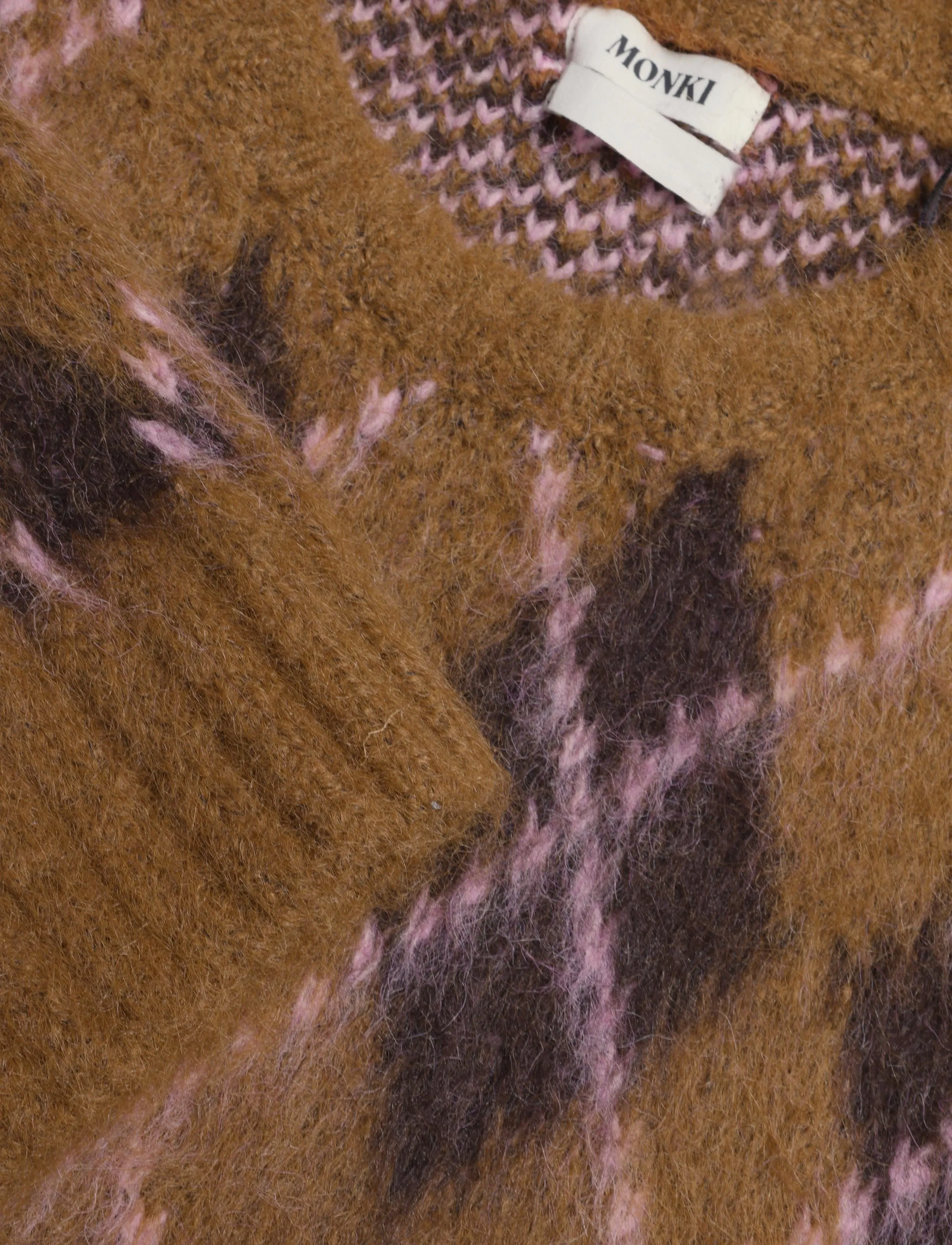 Monki - Knitted Sweater - stickade tröjor - brown dark - 2