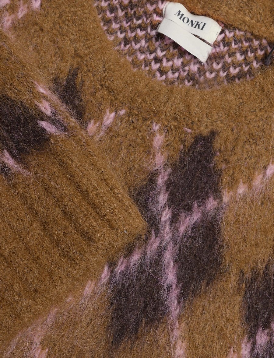 Monki - Knitted Sweater - stickade tröjor - brown dark - 2