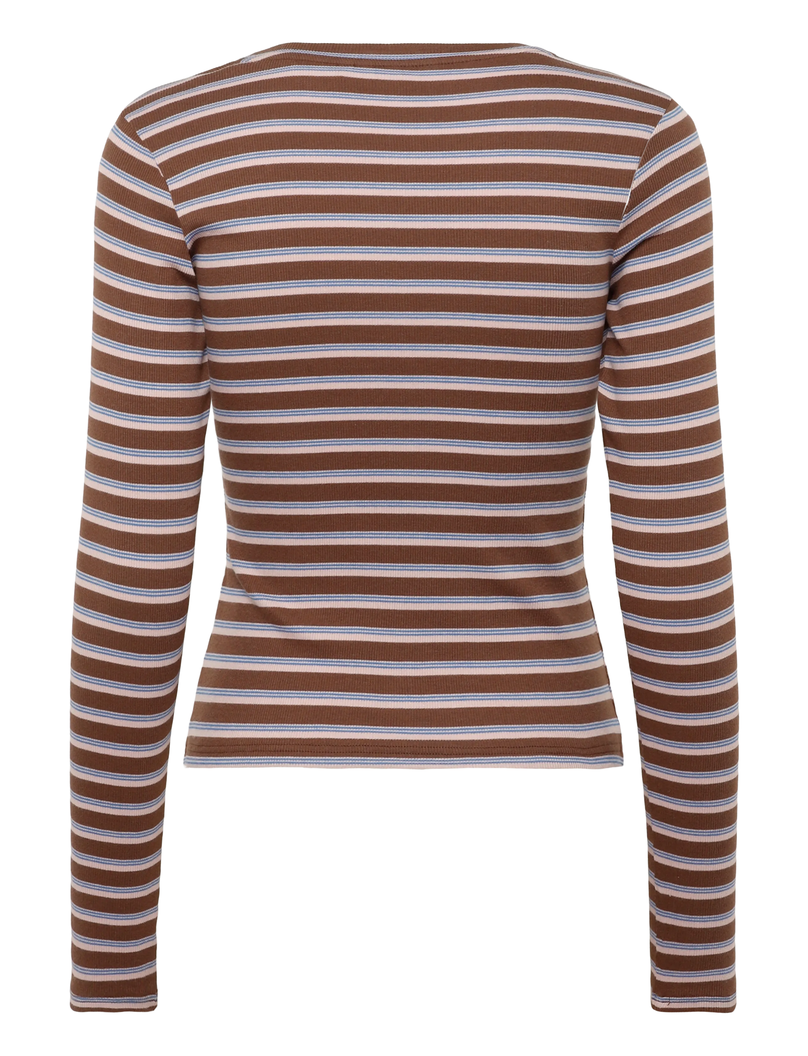 Monki - Ribbed Tight LS - brown dark - 1