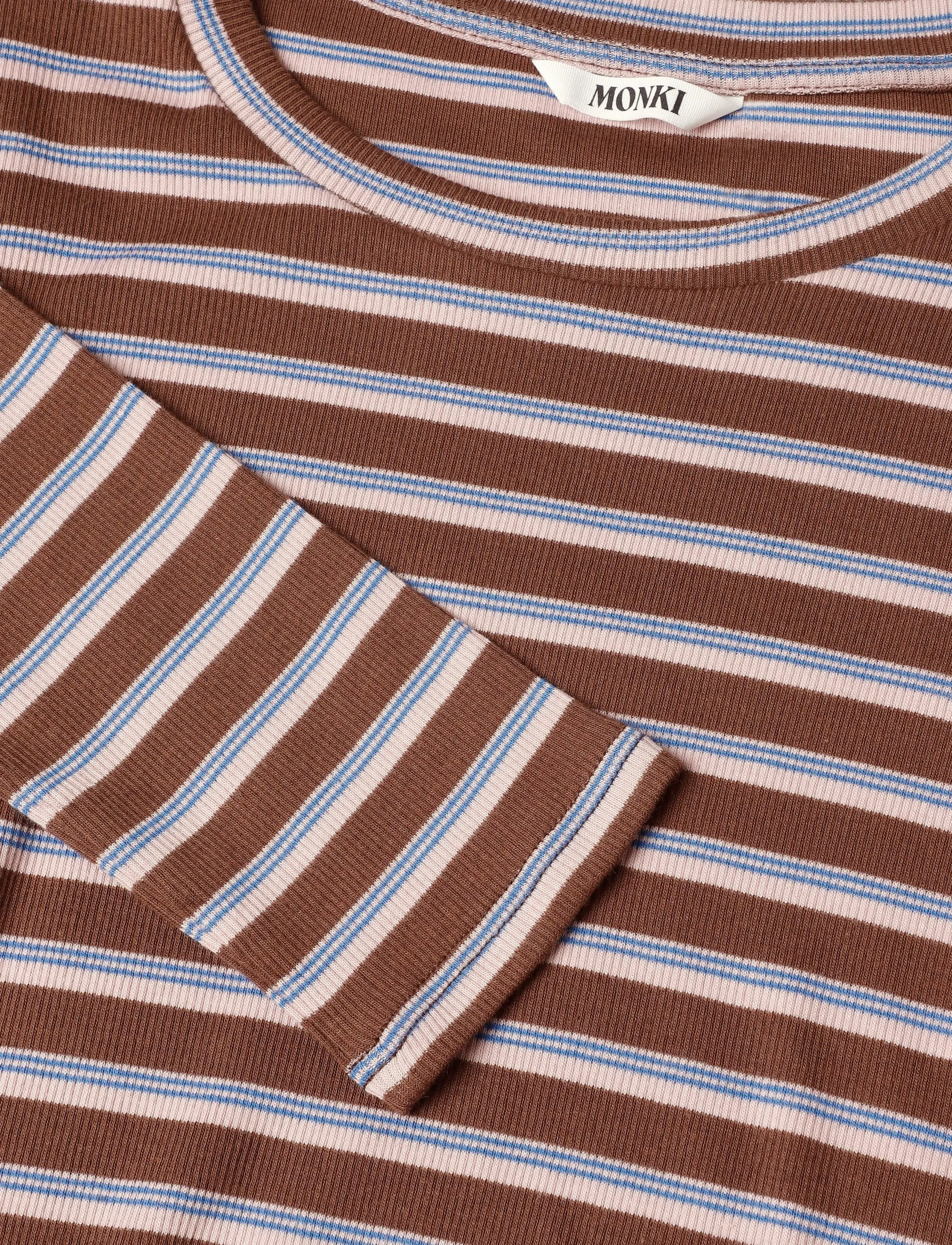 Monki - Ribbed Tight LS - brown dark - 2