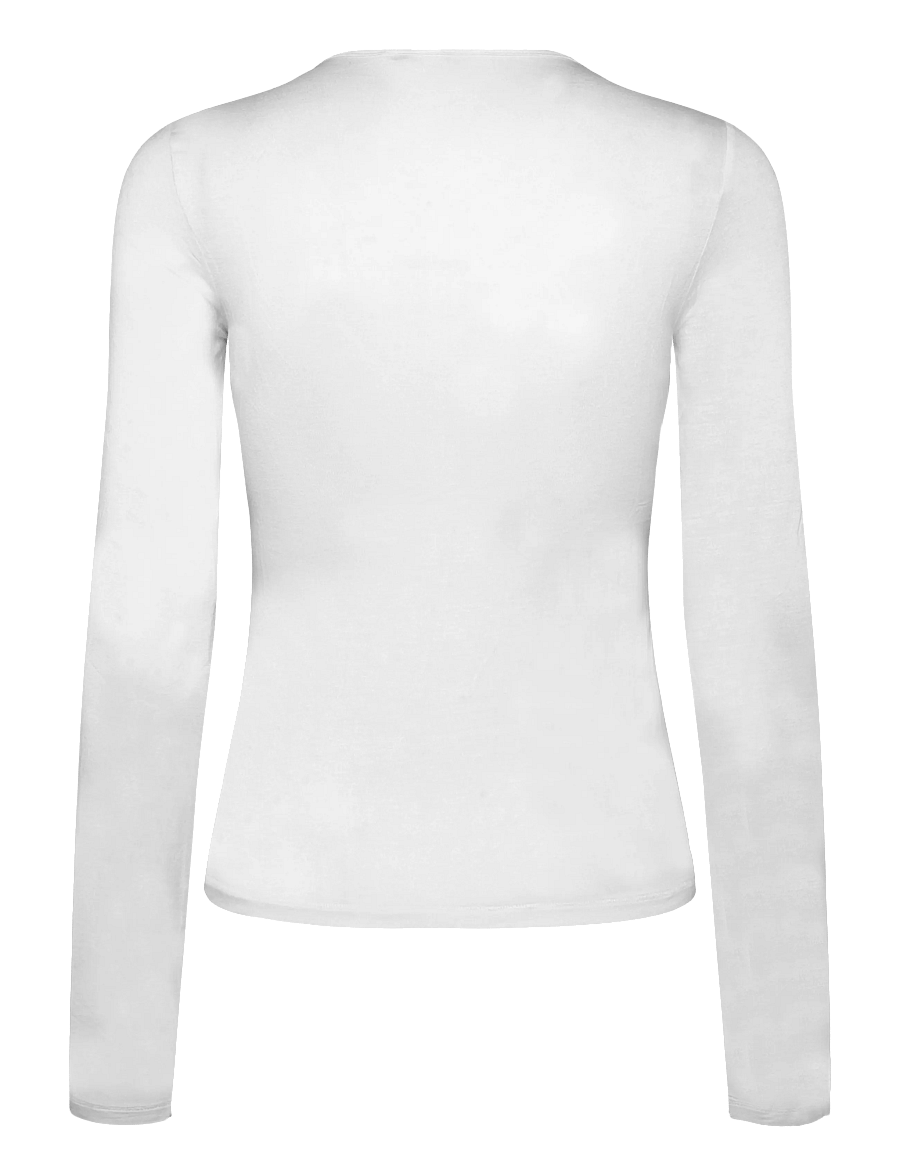 Monki - Henley LS - langærmede toppe - white light - 1
