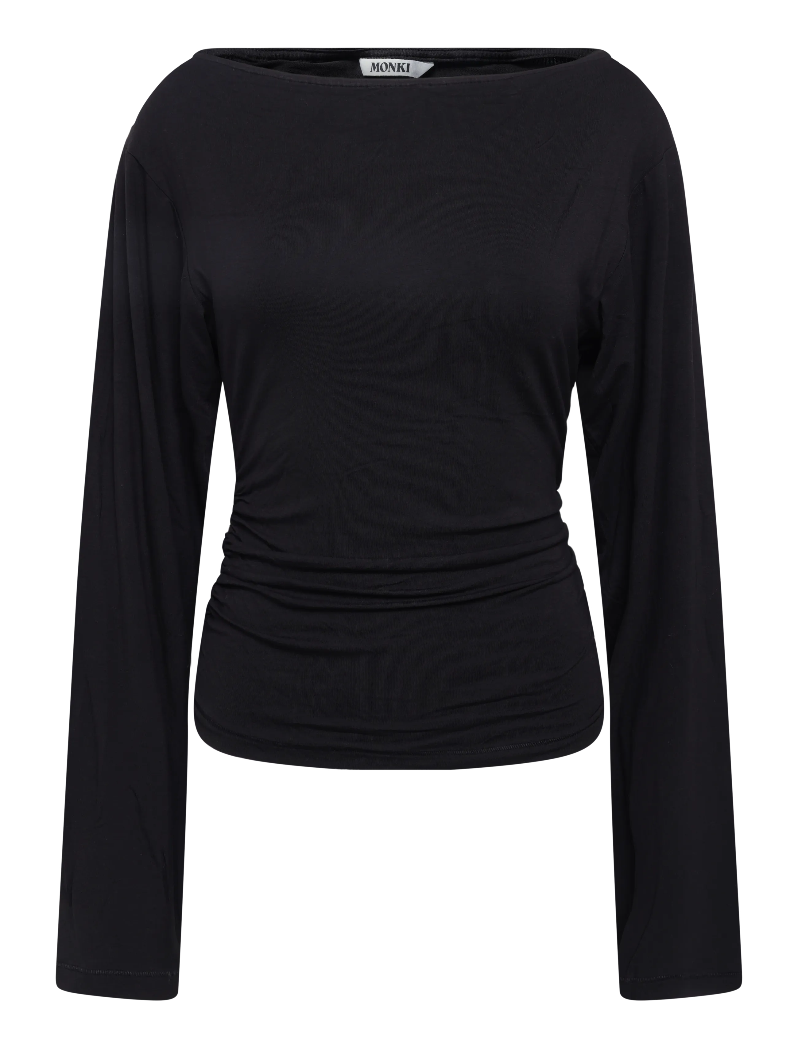 Monki Waisted LS - Langærmede toppe - BLACK DARK / black