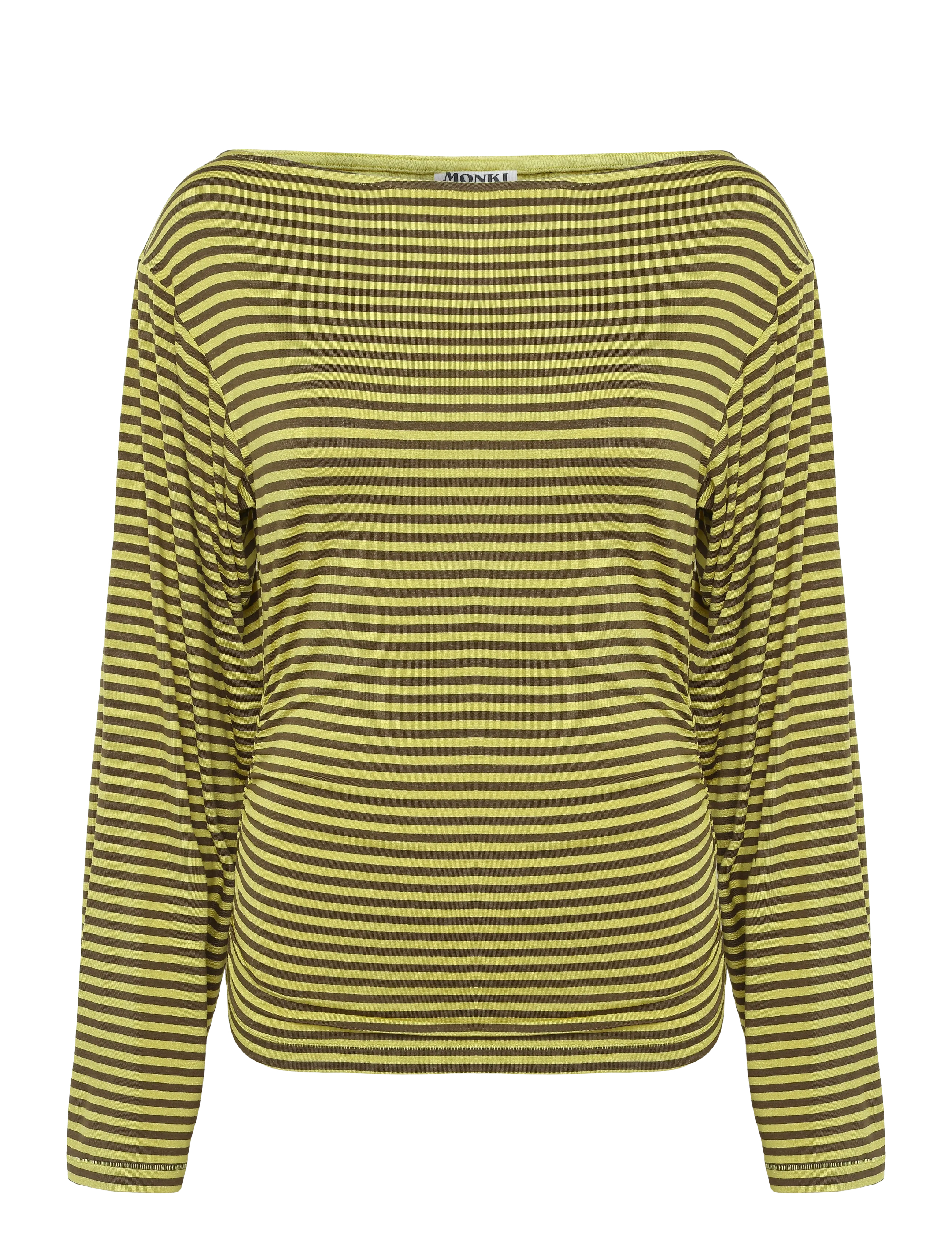 Monki Waisted long-sleeved top - Pikkade varrukatega topid - YELLOW LIGHT / yellow