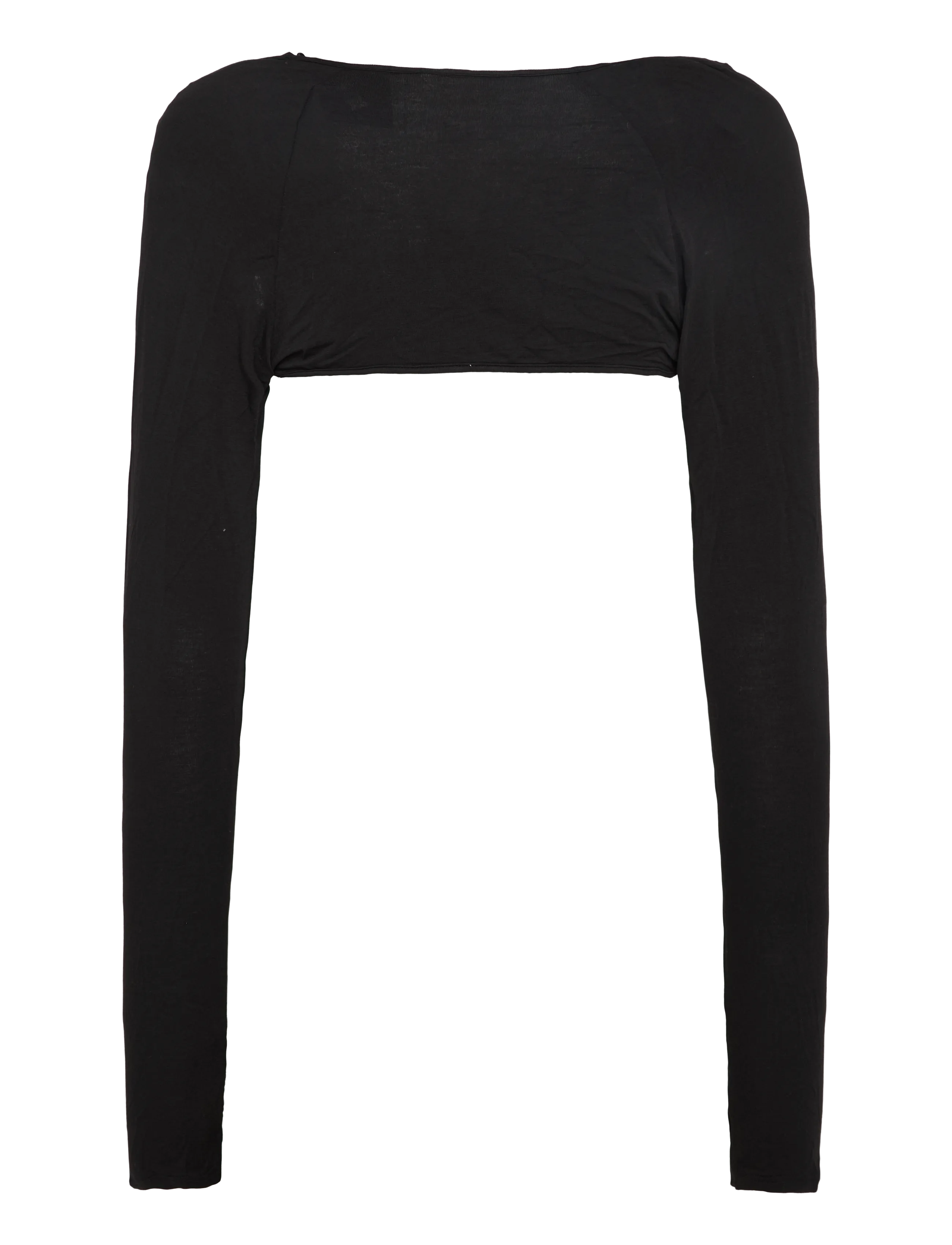 Monki - Bolero Long Sleeve - crop tops - black dark - 1