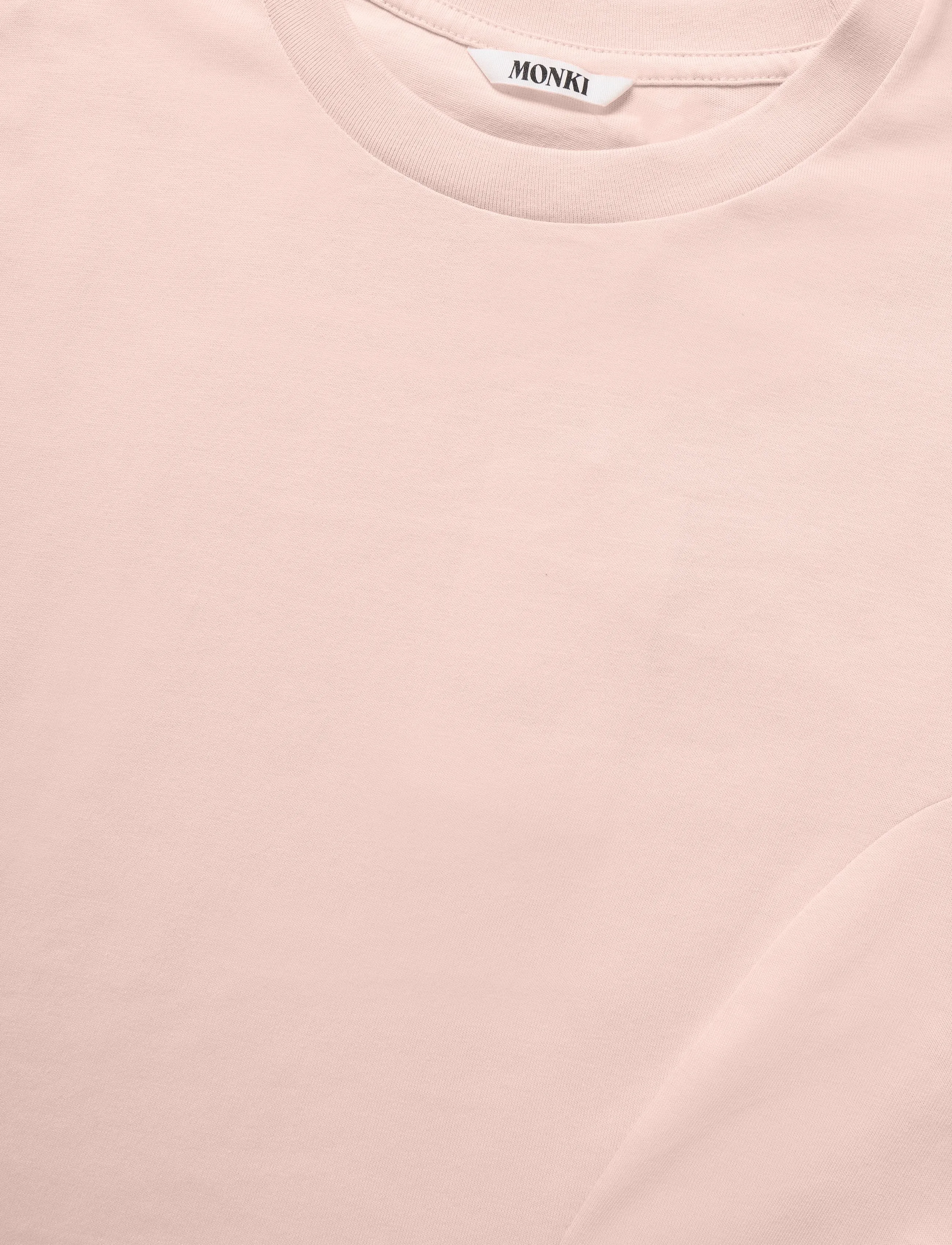 Monki - Mini Fit-and-Flare T-Shirt Dress - t-shirtkjoler - pink dusty light - 2