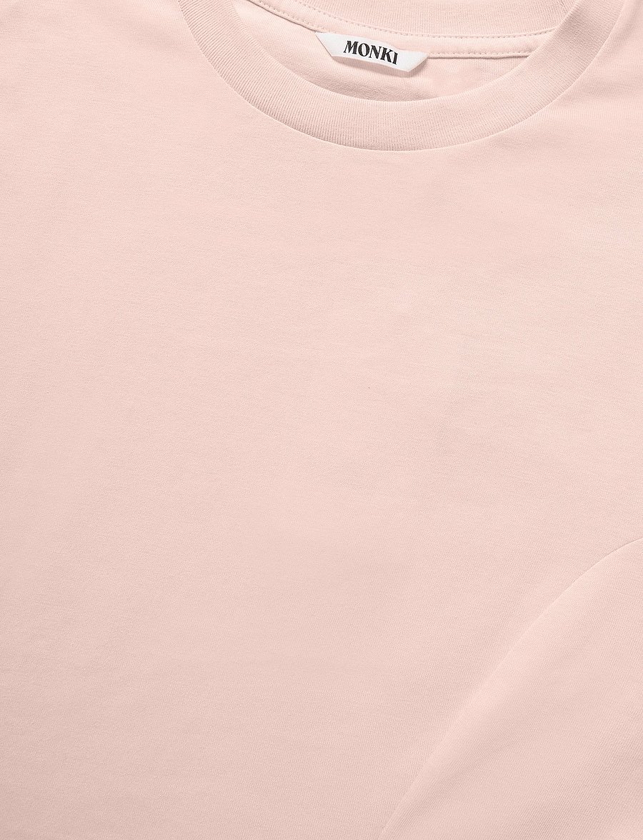 Monki - Mini Fit-and-Flare T-Shirt Dress - t-shirt dresses - pink dusty light - 2
