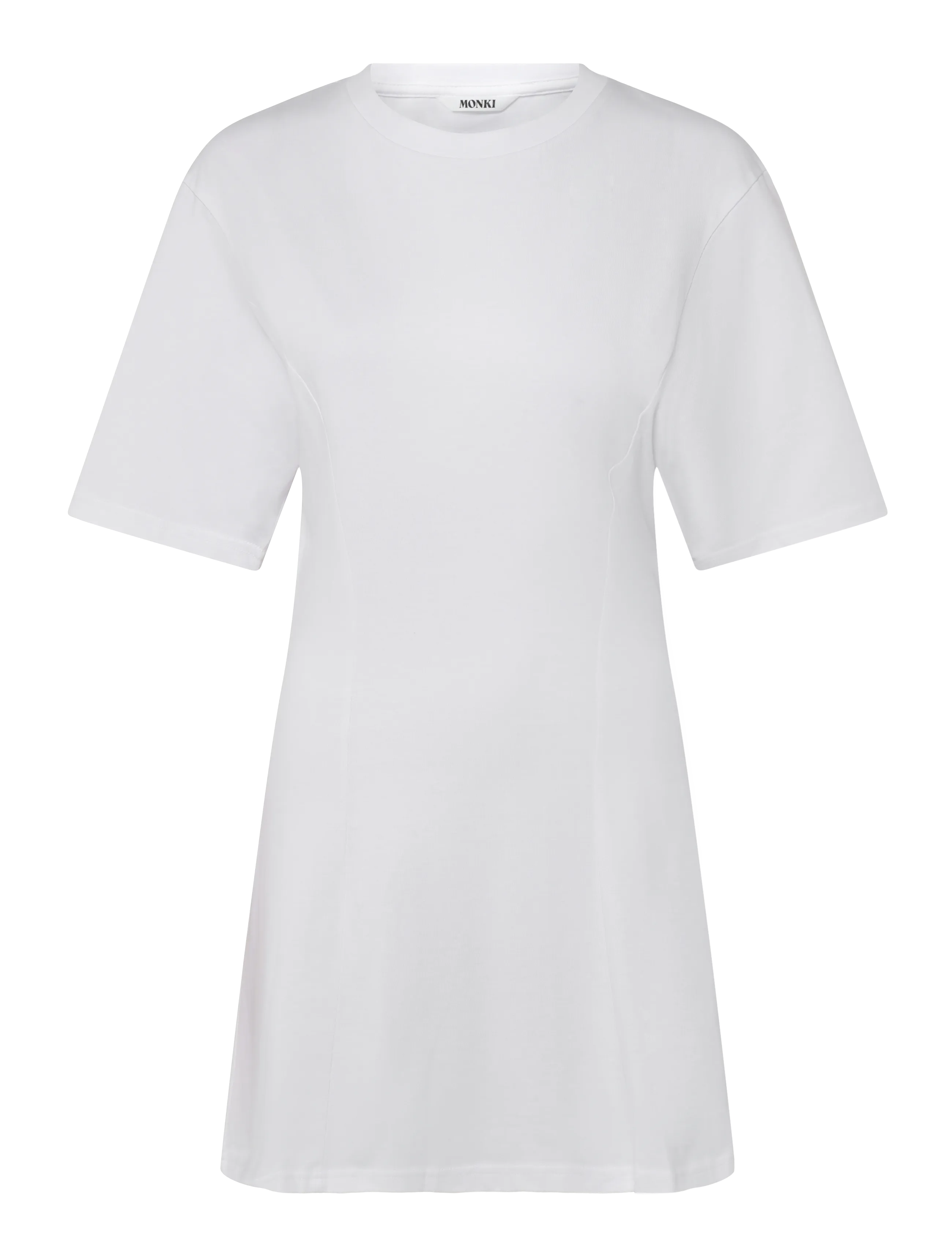 Monki Mini Fit-and-Flare T-Shirt Dress - Kjoler - WHITE LIGHT / white