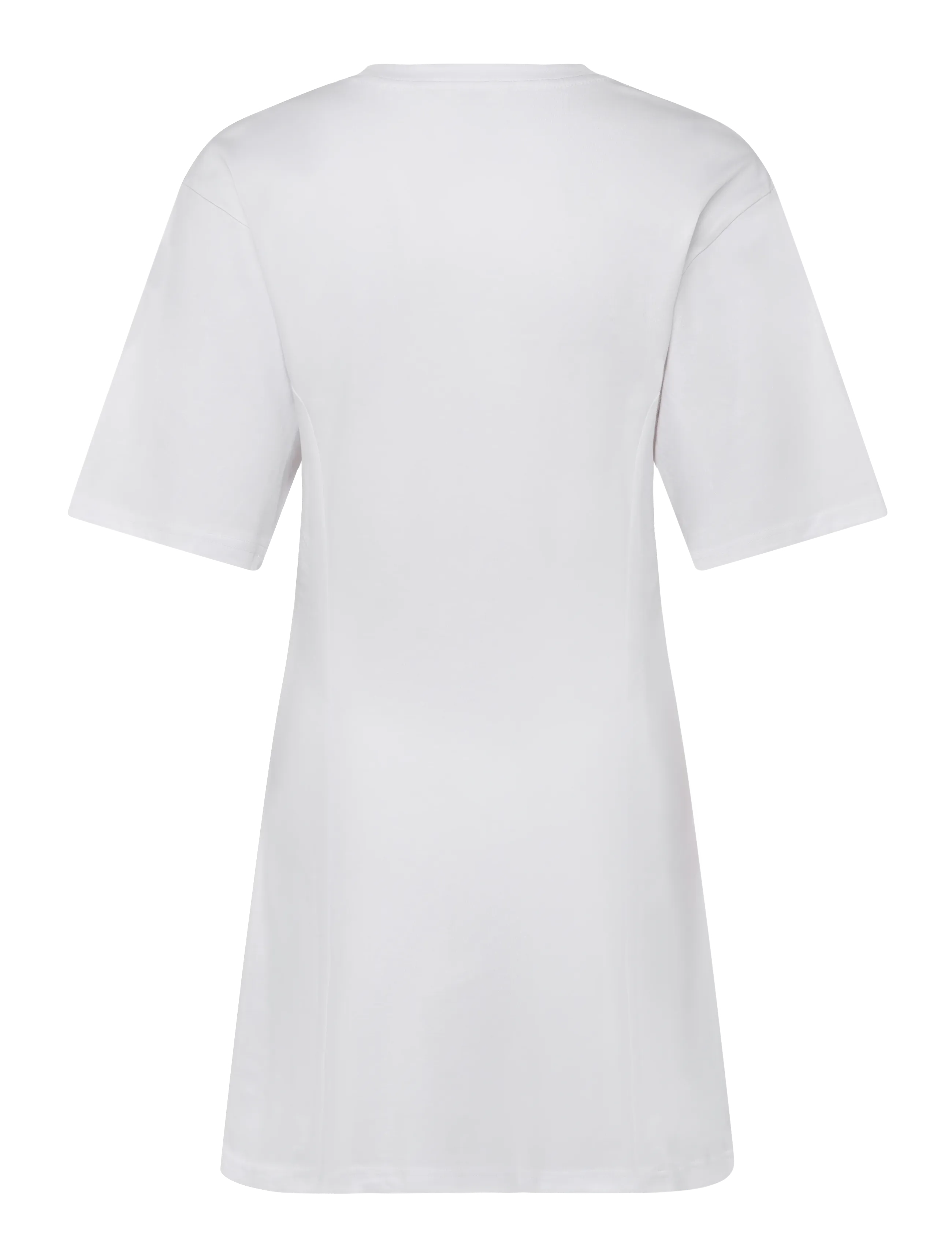 Monki - Mini Fit-and-Flare T-Shirt Dress - t-shirtkjoler - white light - 1