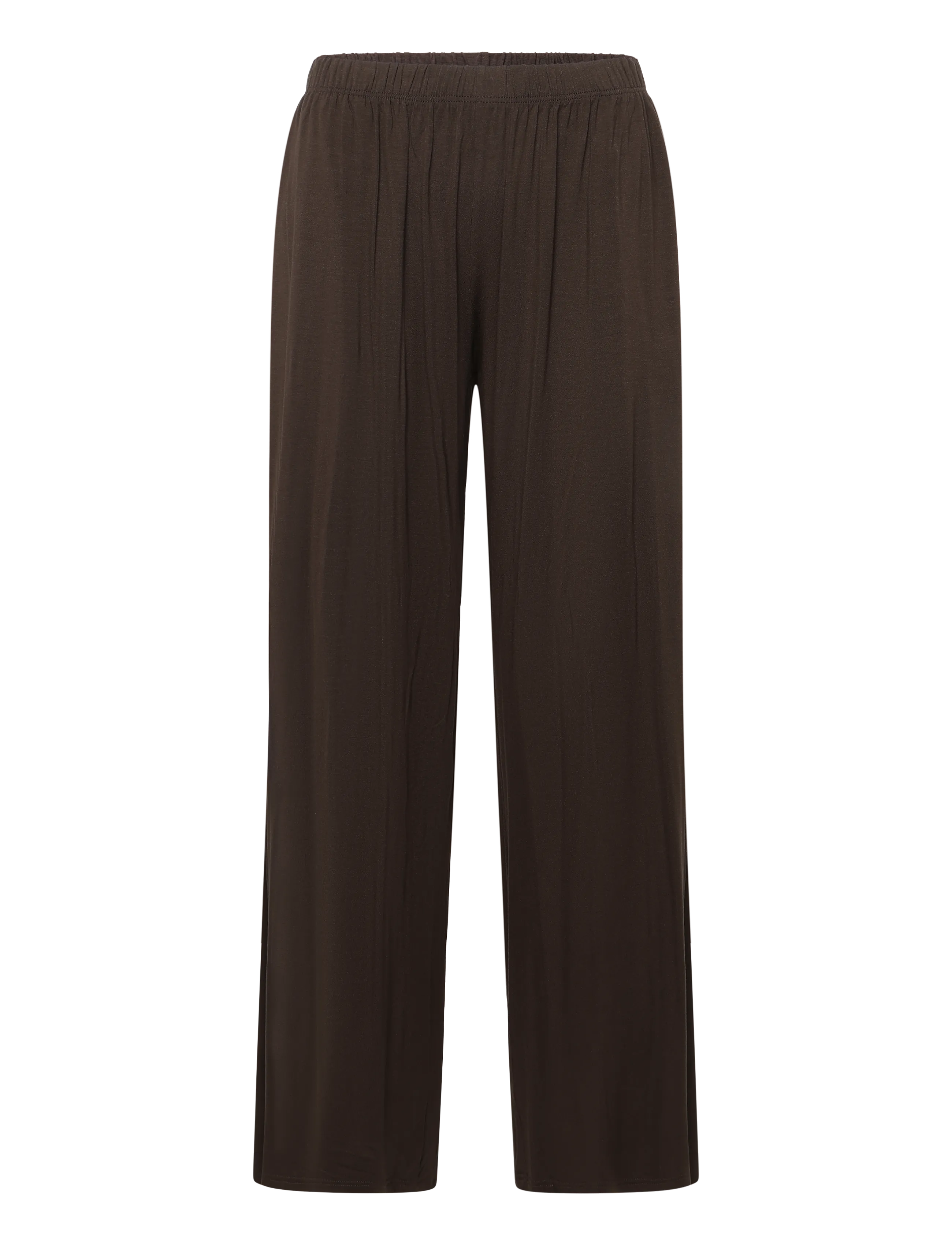 Monki Rlxd Viscose Trousers - Kleidung - BROWN DARK / brown