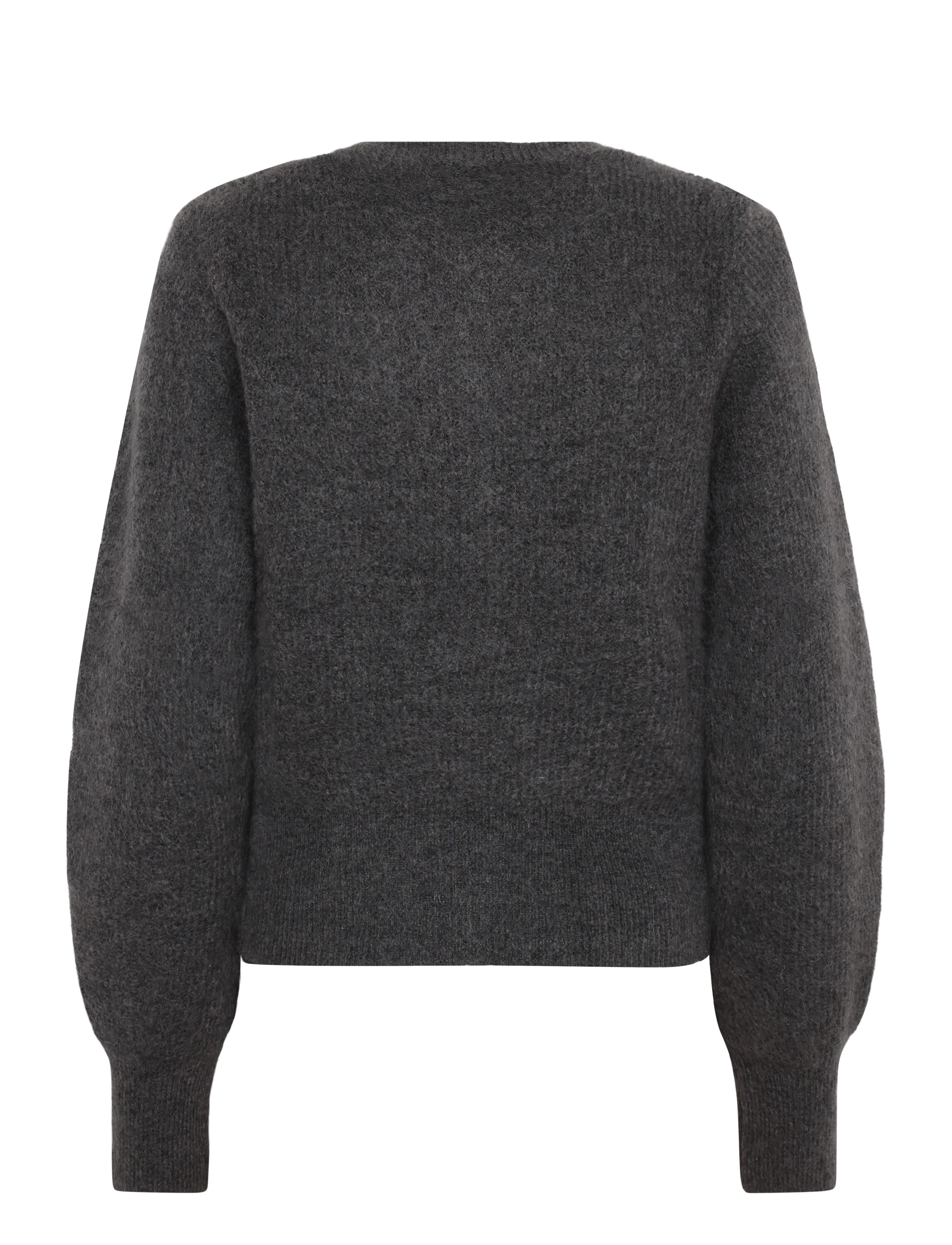 Monki - Mohair blend cardigan - cardigans - grey melange dark - 1