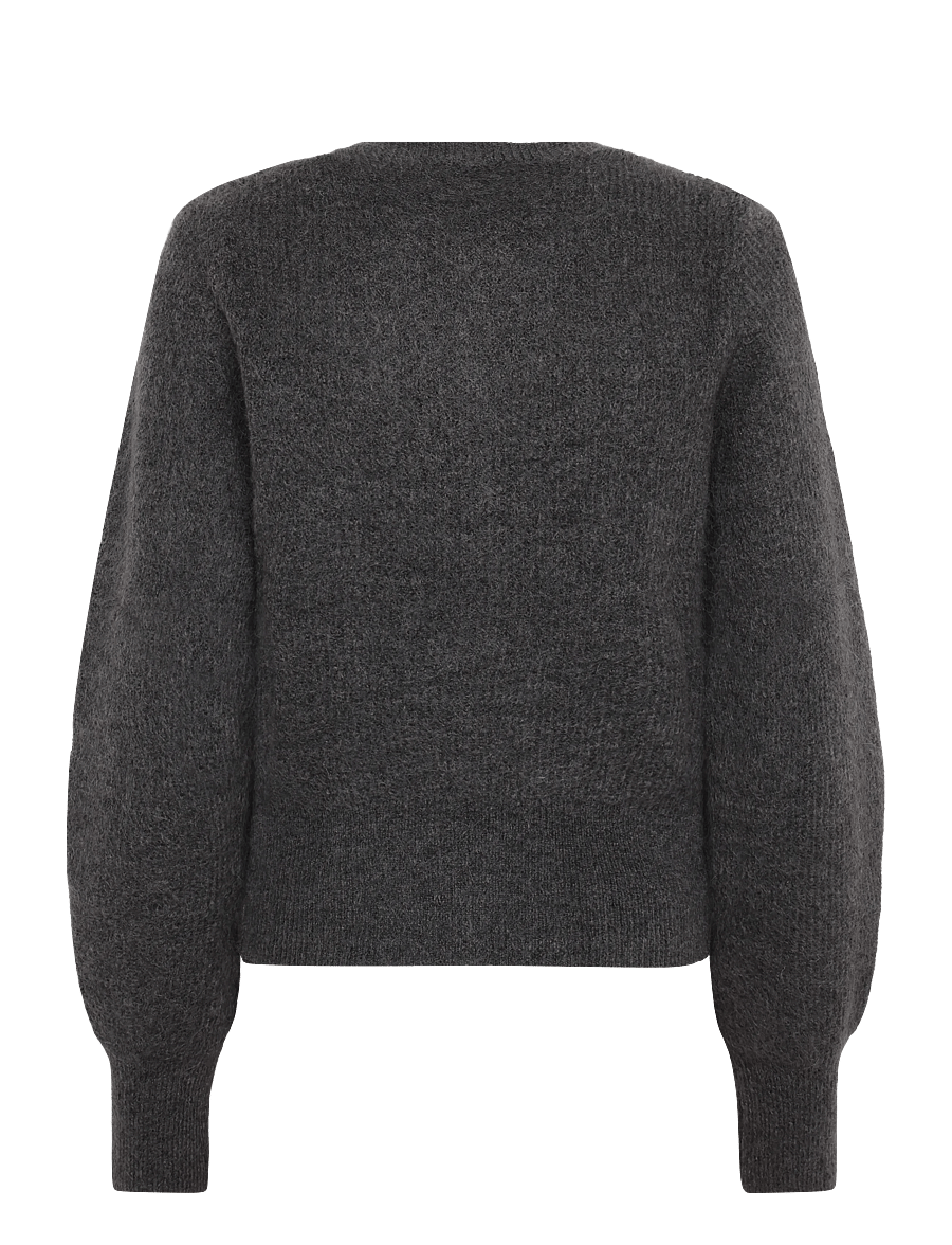Monki - Mohair blend cardigan - cardigans - grey melange dark - 1