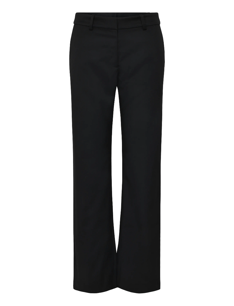 Monki - Straight leg suiting trousers - anzugshosen - black dark - 0