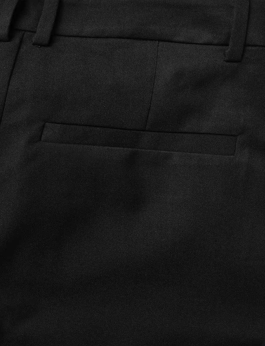 Monki - Straight leg suiting trousers - anzugshosen - black dark - 4