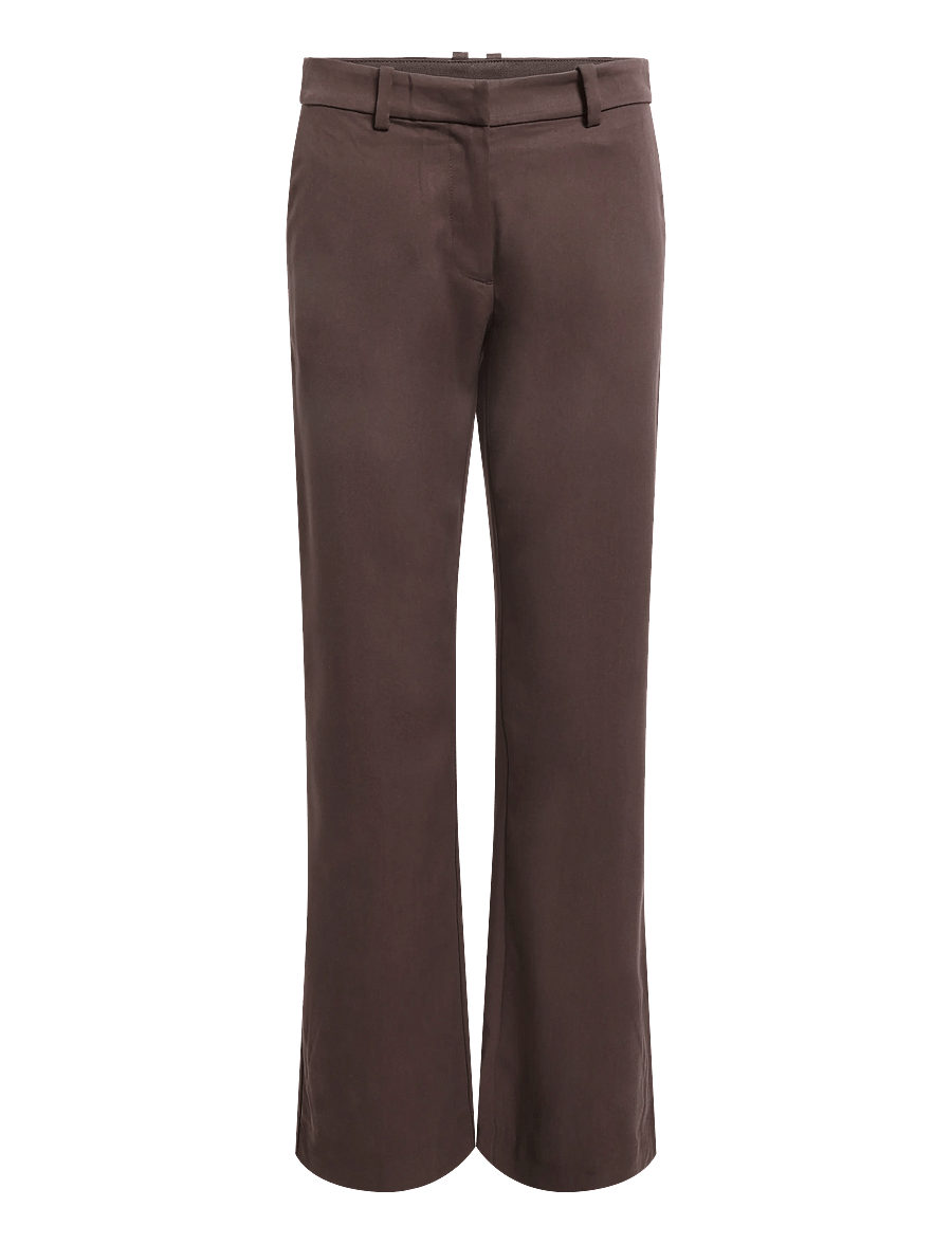 Monki - Straight leg suiting trousers - anzugshosen - brown dark - 0