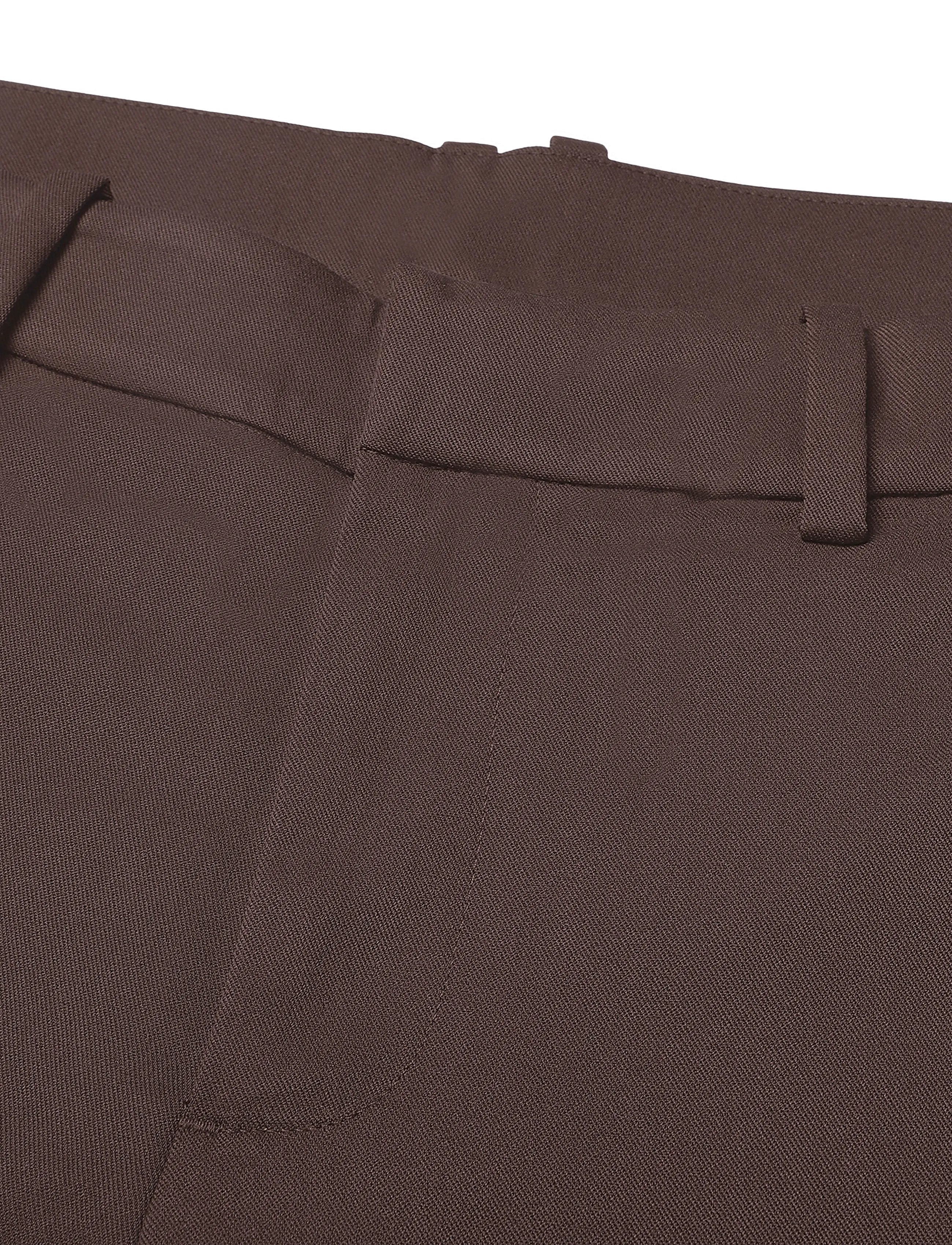 Monki - Straight leg suiting trousers - tailored trousers - brown dark - 2