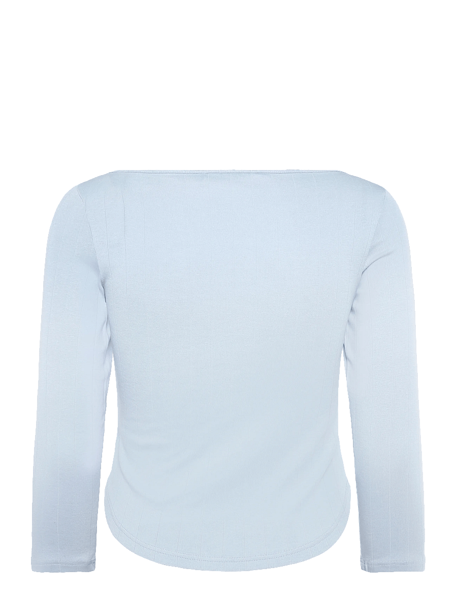 Monki - Boatneck Top - striktrøjer - blue dusty light - 1