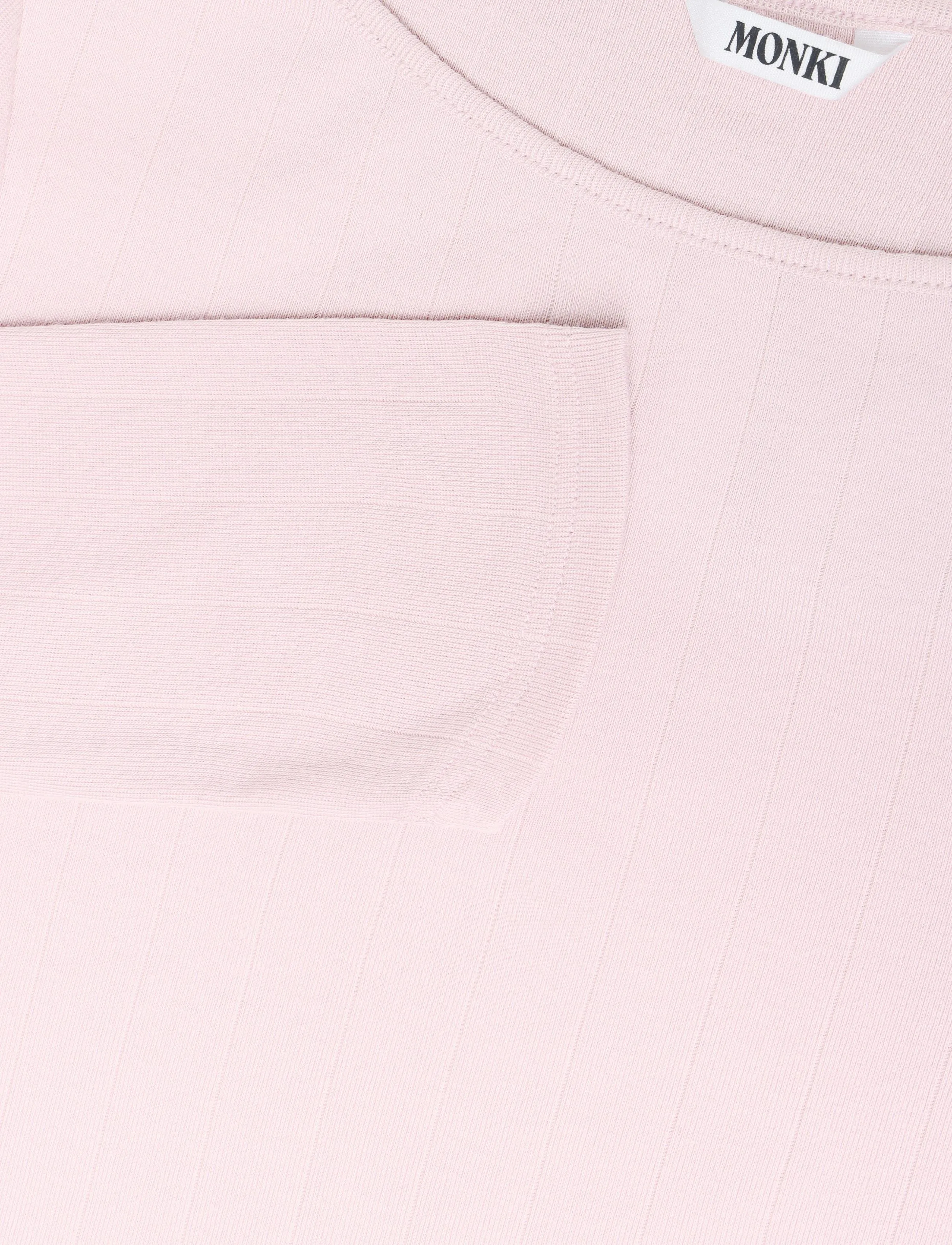 Monki - Boatneck Top - jumpers - pink dusty light - 2