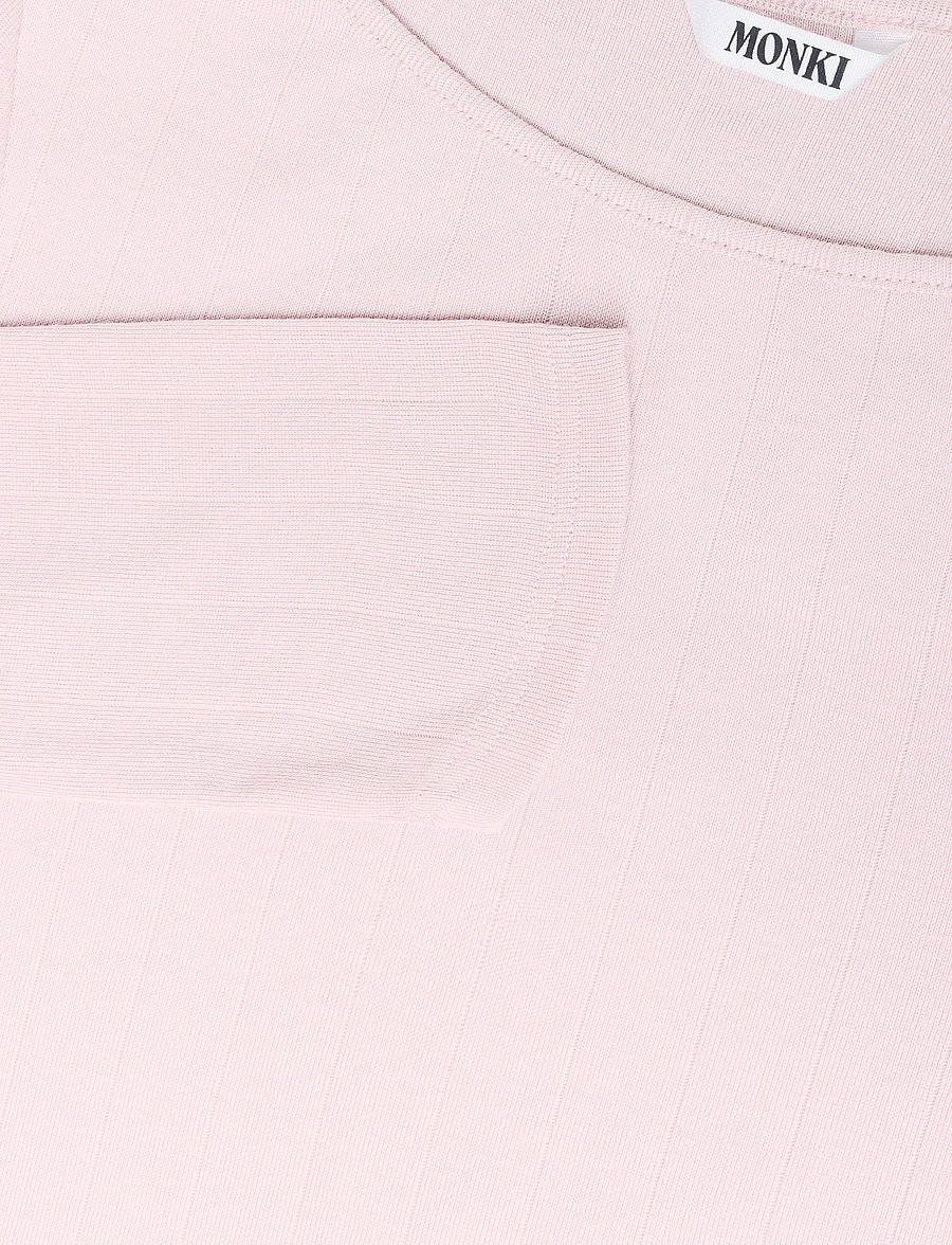 Monki - Boatneck Top - kampsunid - pink dusty light - 2