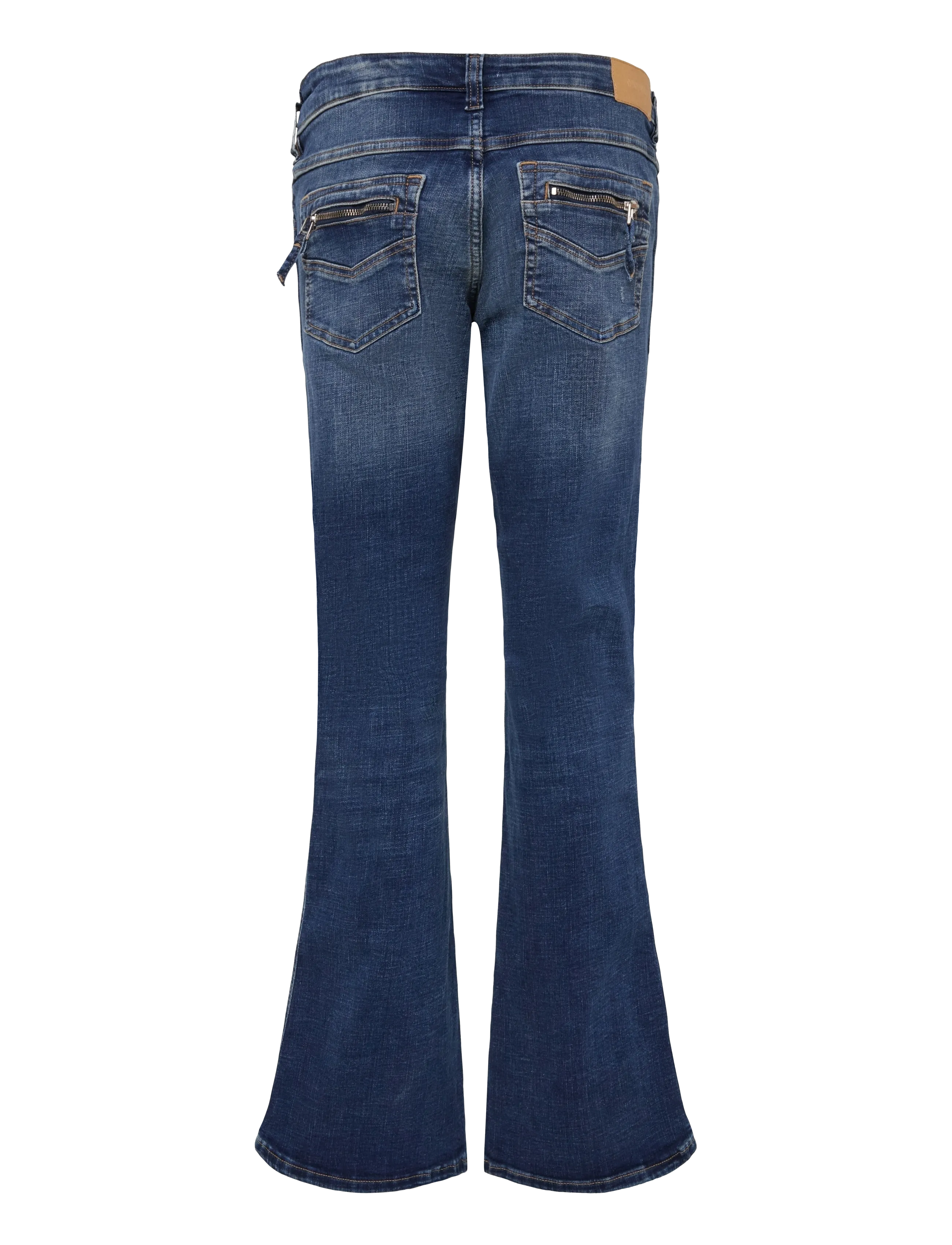 Monki Low Waisted Zip Jeans dam – bild 2