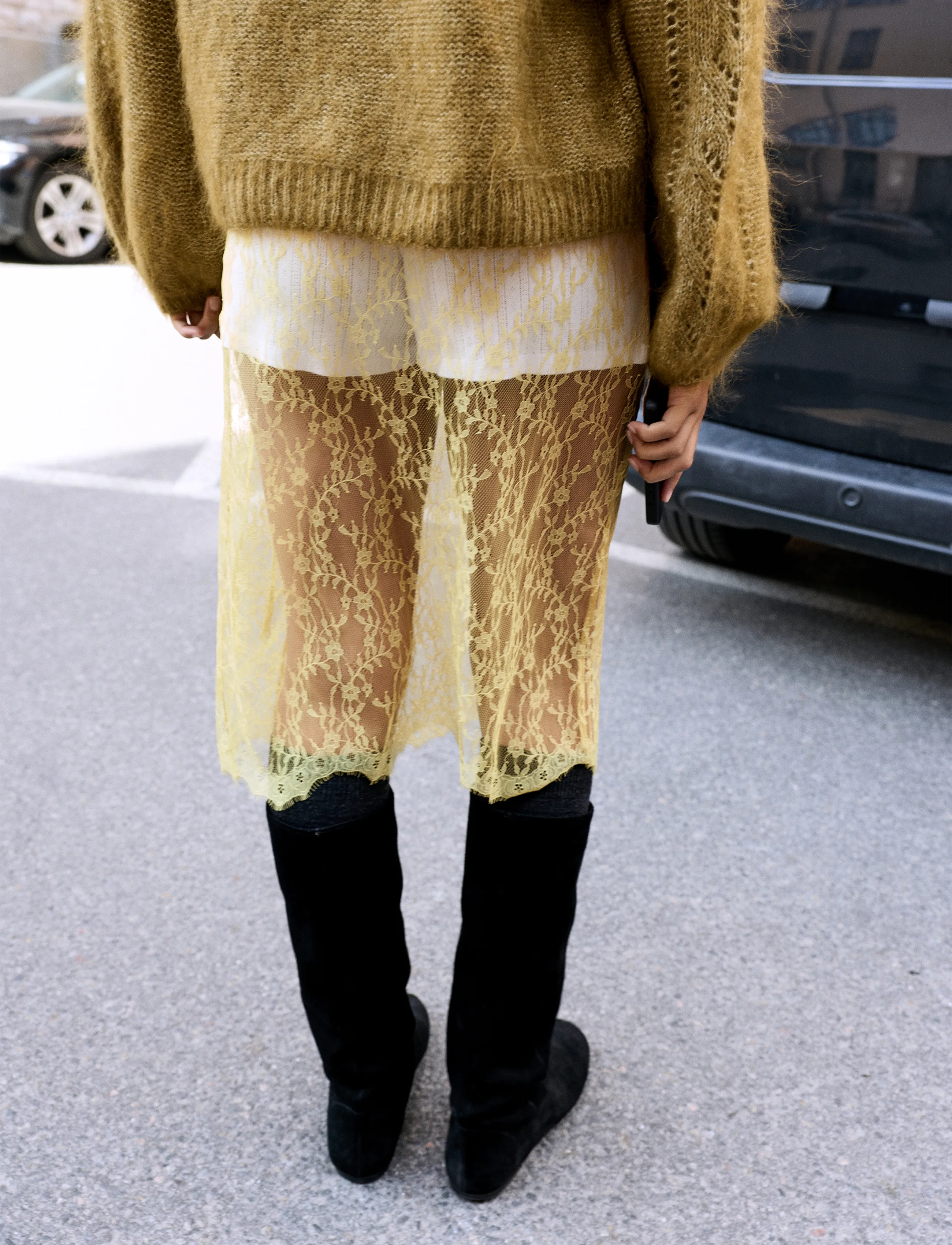 Monki Lace Wrap Skirt kjolar dam – bild 3