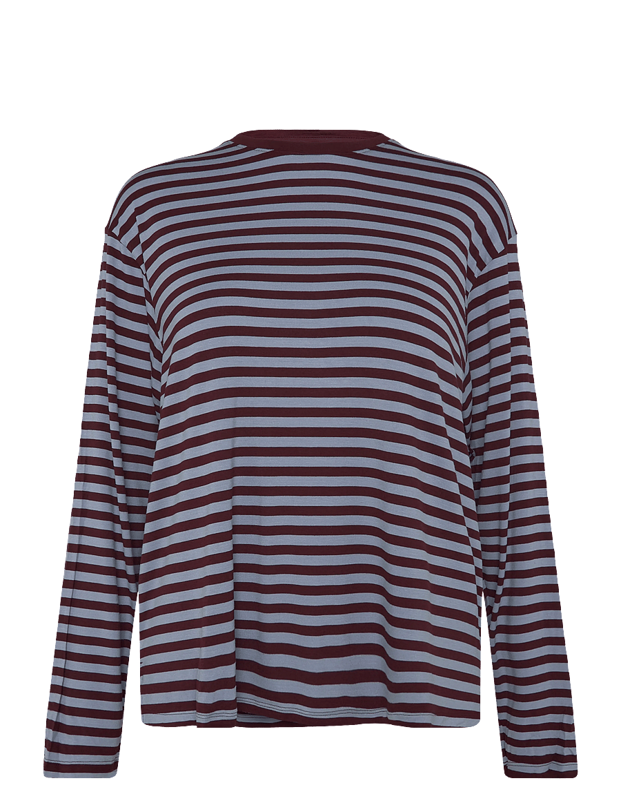Monki - Regular Longsleeve - langärmlige tops - blue dusty light - 0