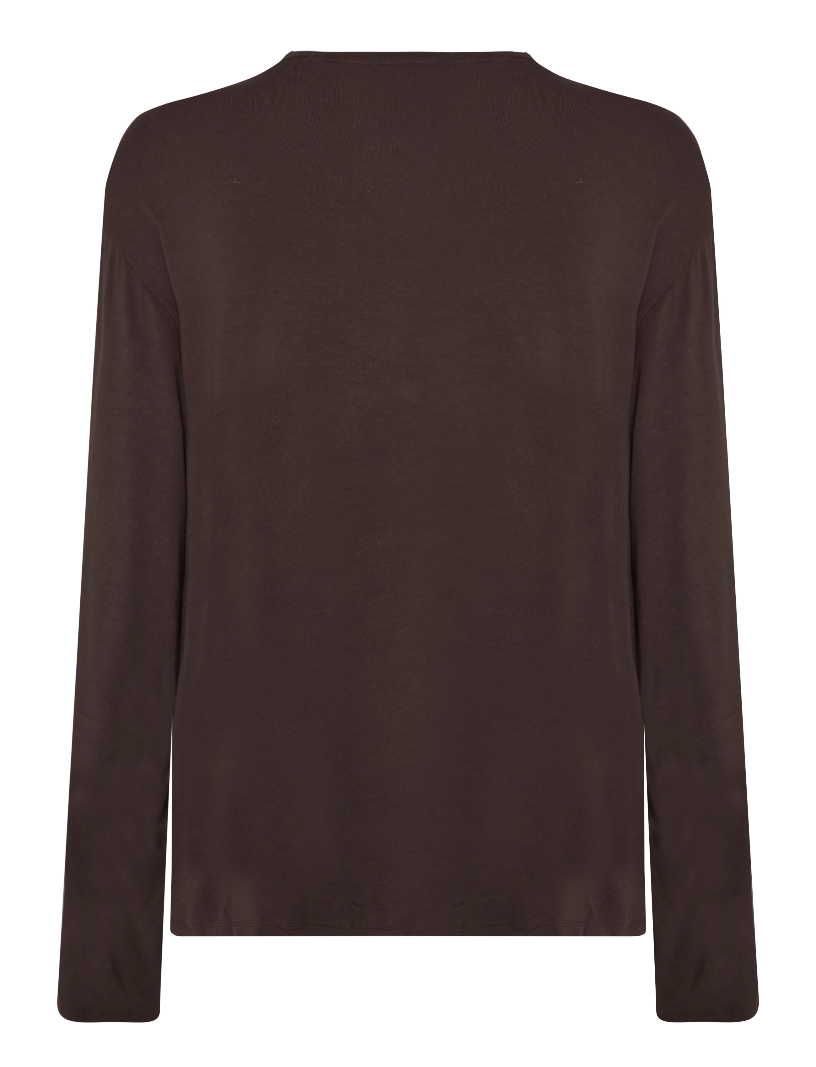 Monki - Regular Longsleeve - long-sleeved tops - brown dark - 1
