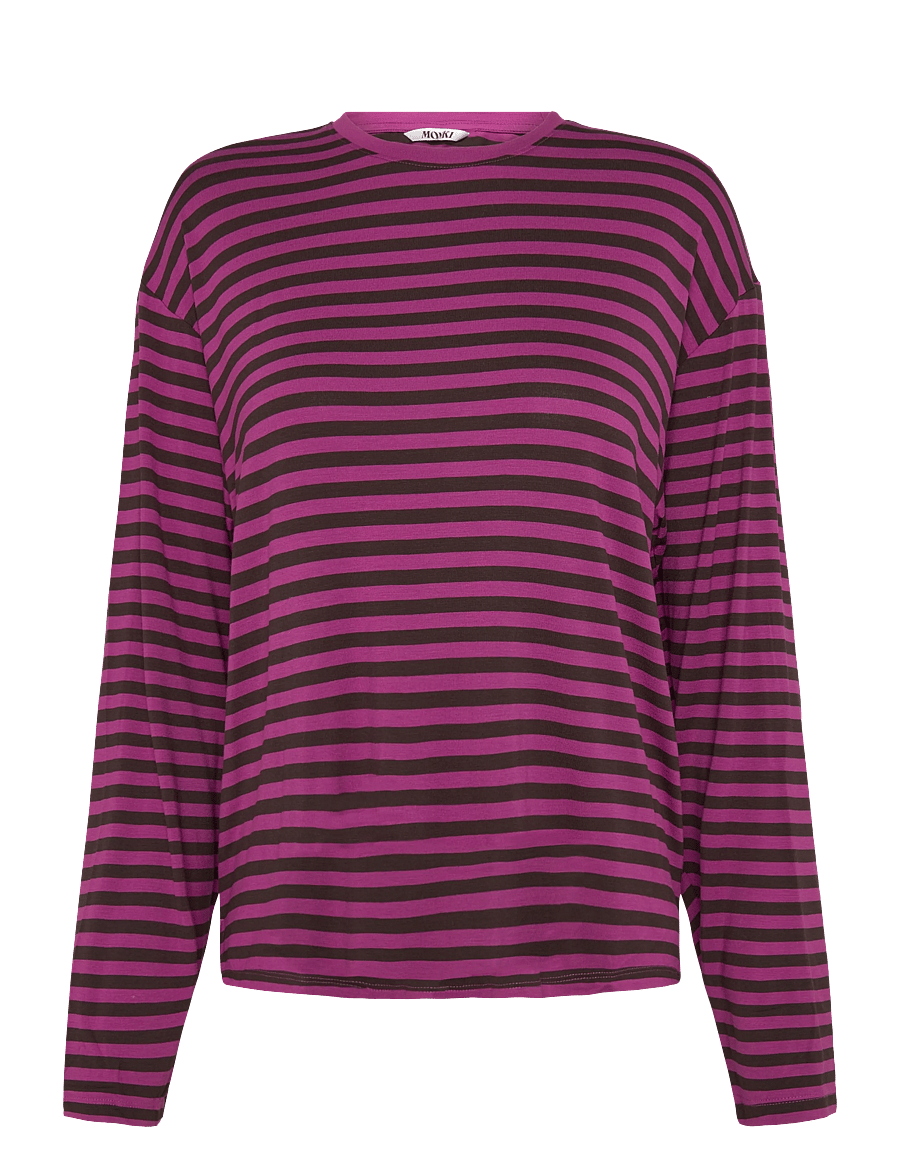 Monki - Regular Longsleeve - langärmlige tops - pink medium - 0