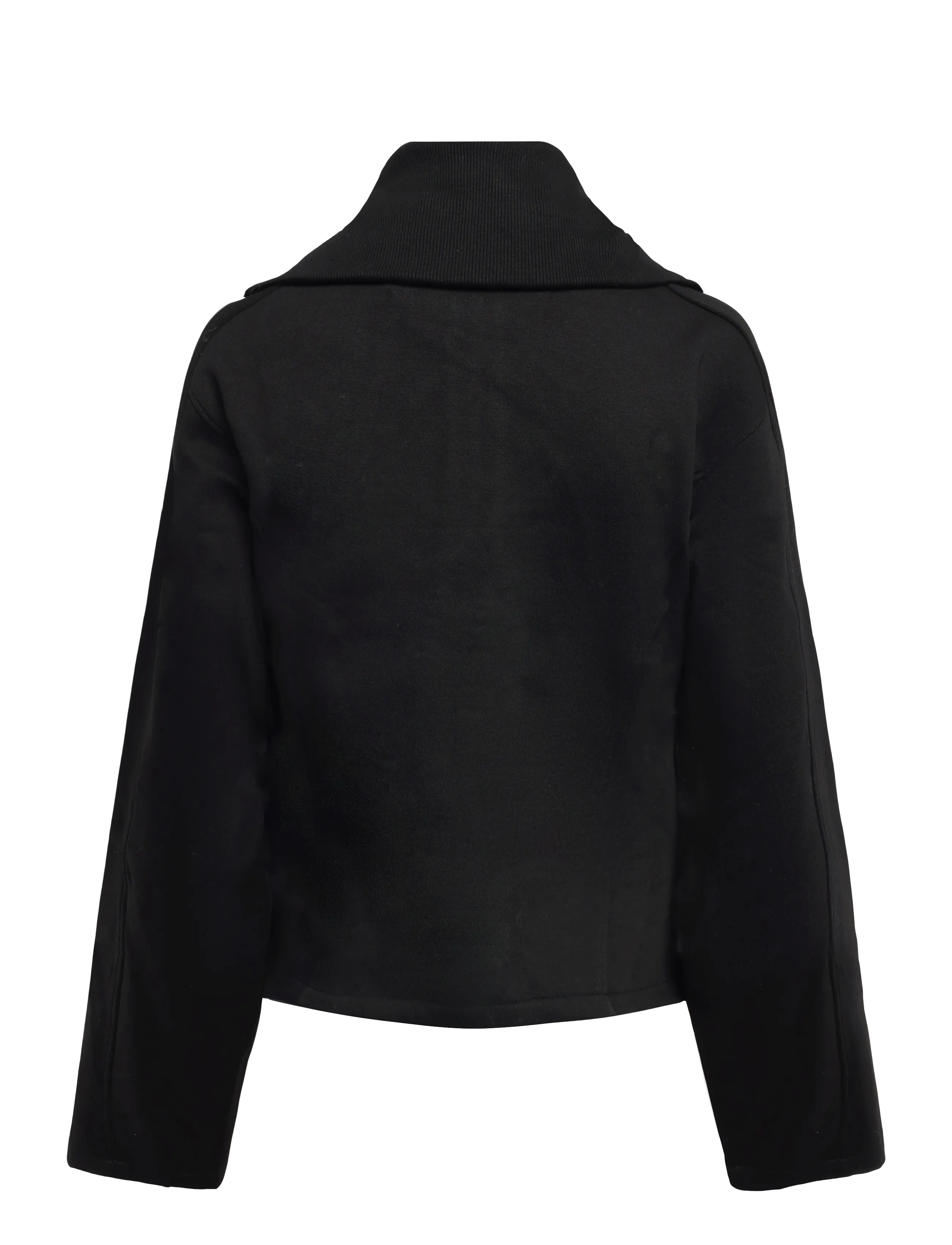 Monki - Wasited Zip Sweatshirt - mode trends - black dark - 1