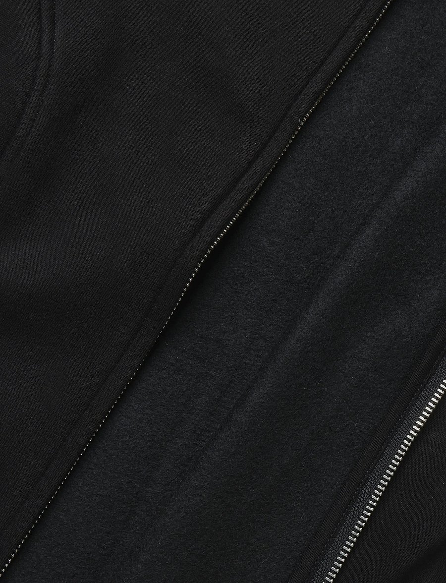 Monki - Wasited Zip Sweatshirt - mode trends - black dark - 4