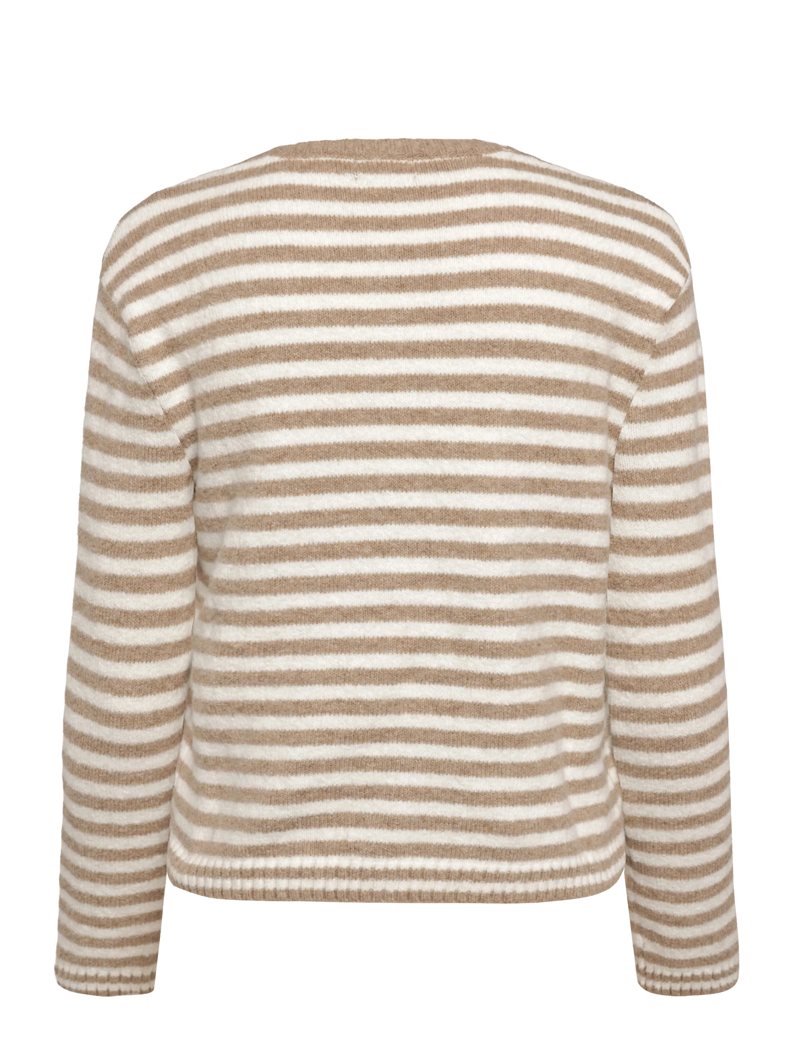 Monki - Flora Stripe Cardigan - cardigans - white dusty light - 1