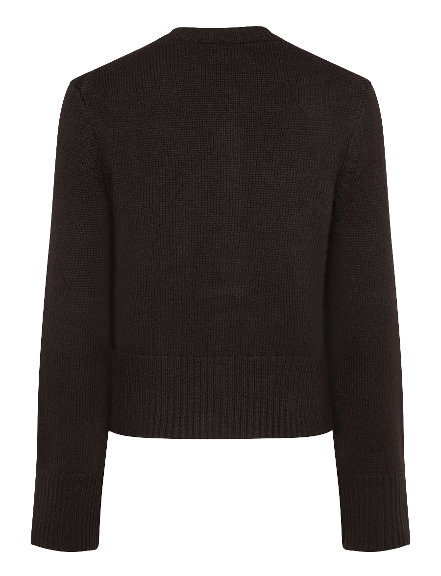 Monki - Knitted Cardigan - kardiganid - solid dk brown - 1