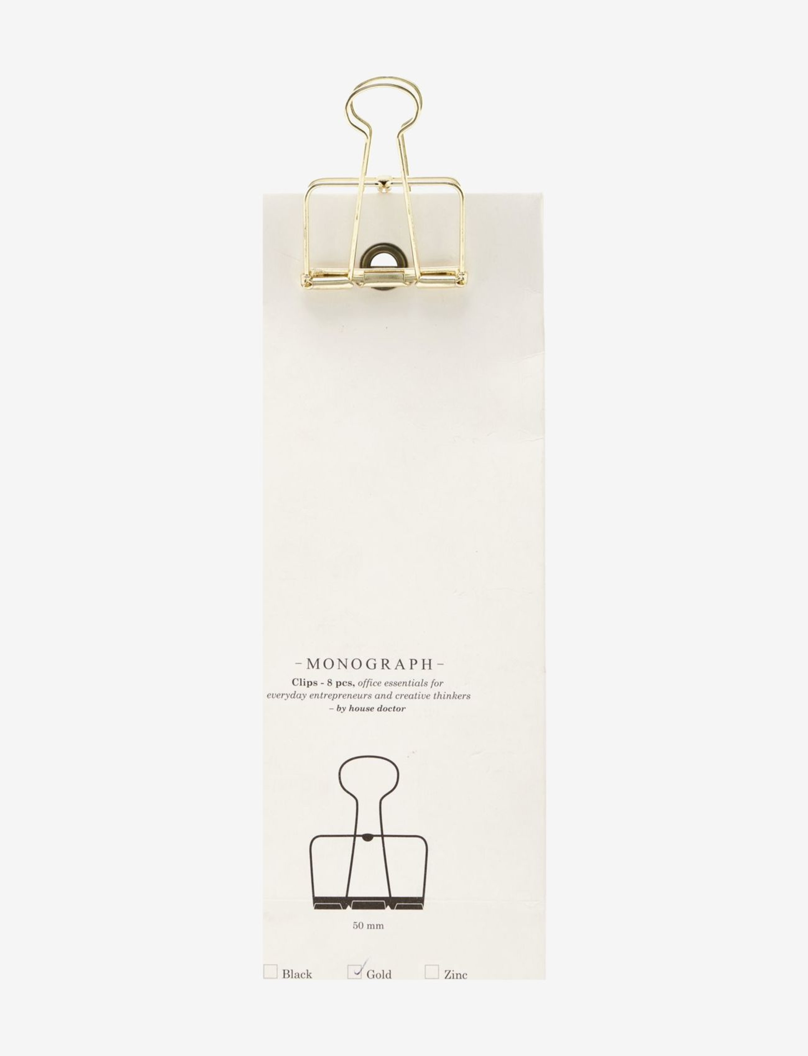 MONOGRAPH Klemmer Gold - 5 Cm - Unisex