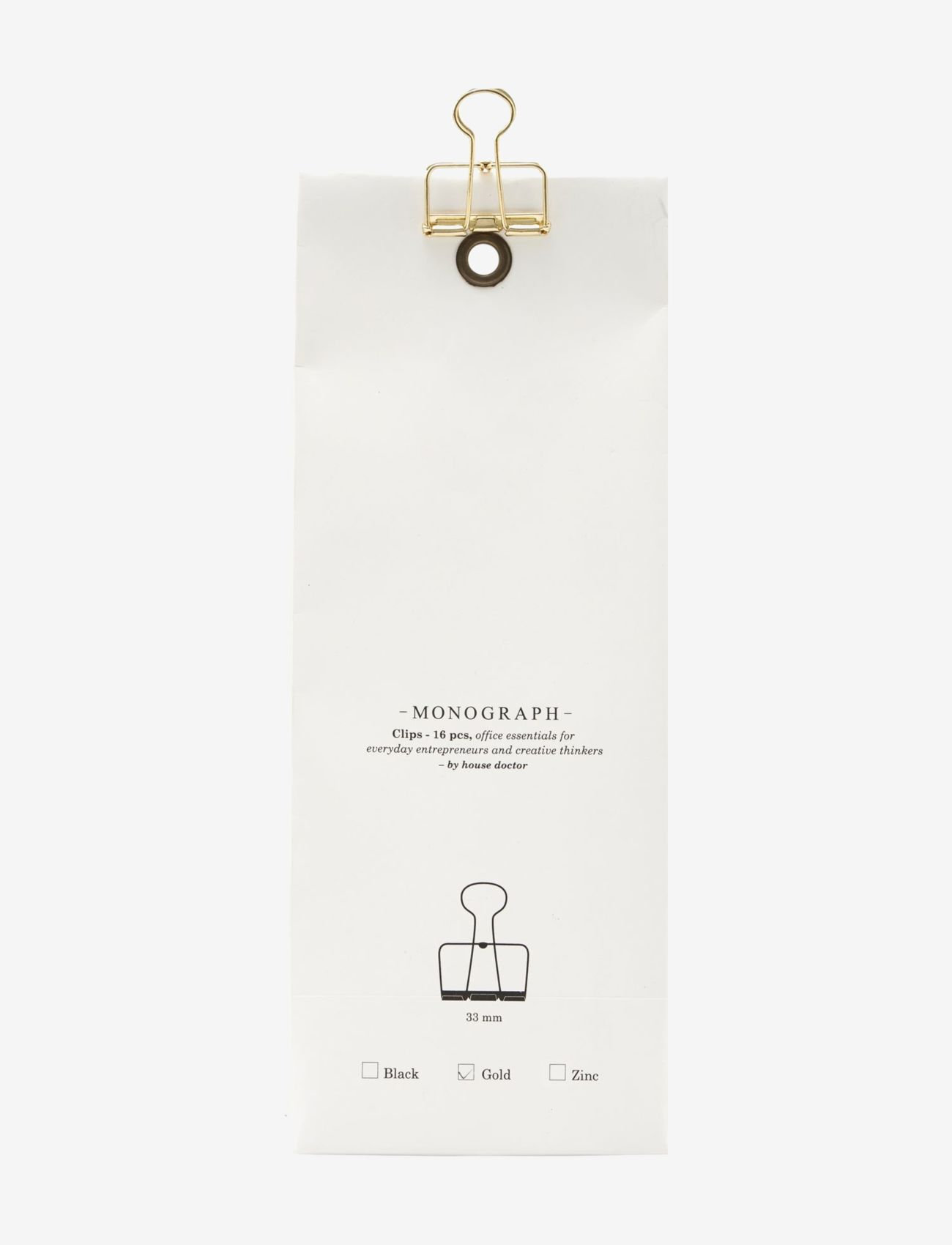 Monograph - Klämmor - köp efter pris - gold - 0