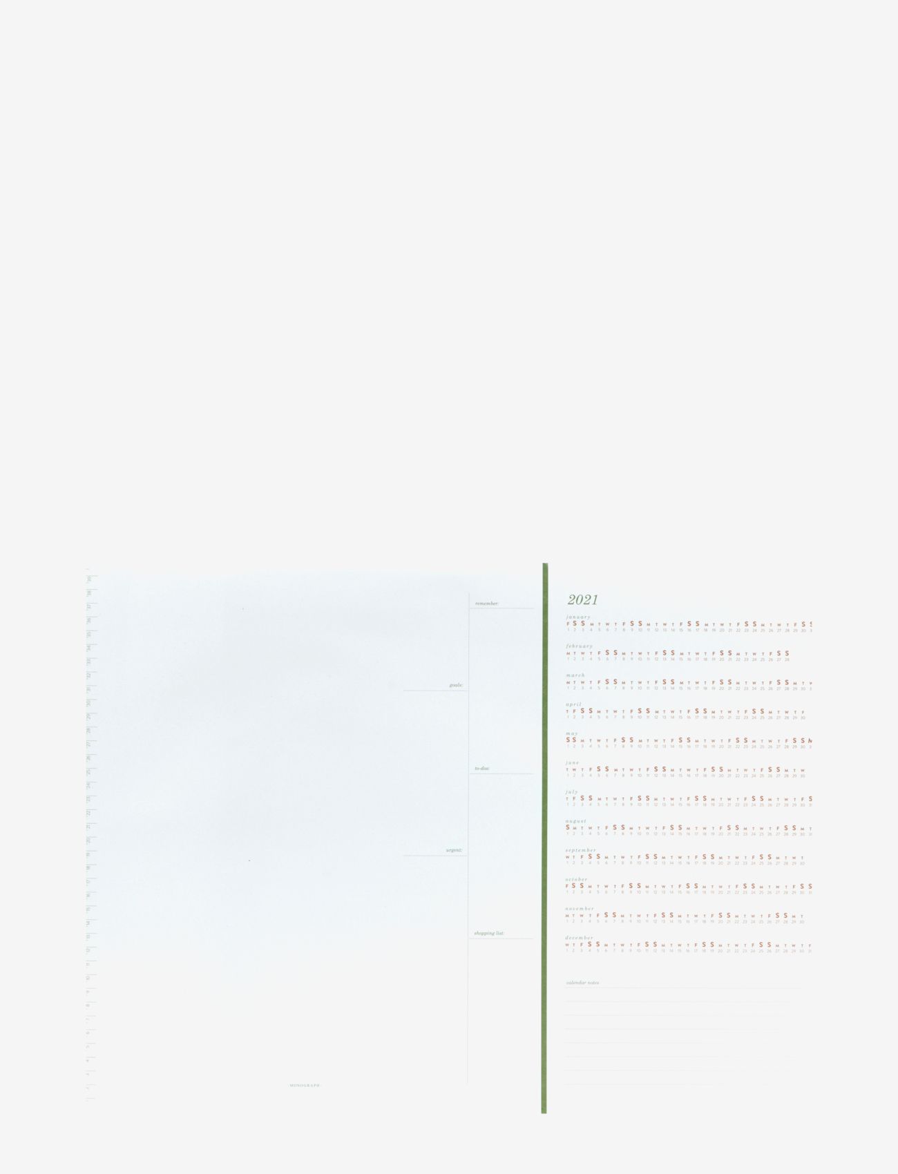 Monograph - Calendar - laveste priser - white - 0
