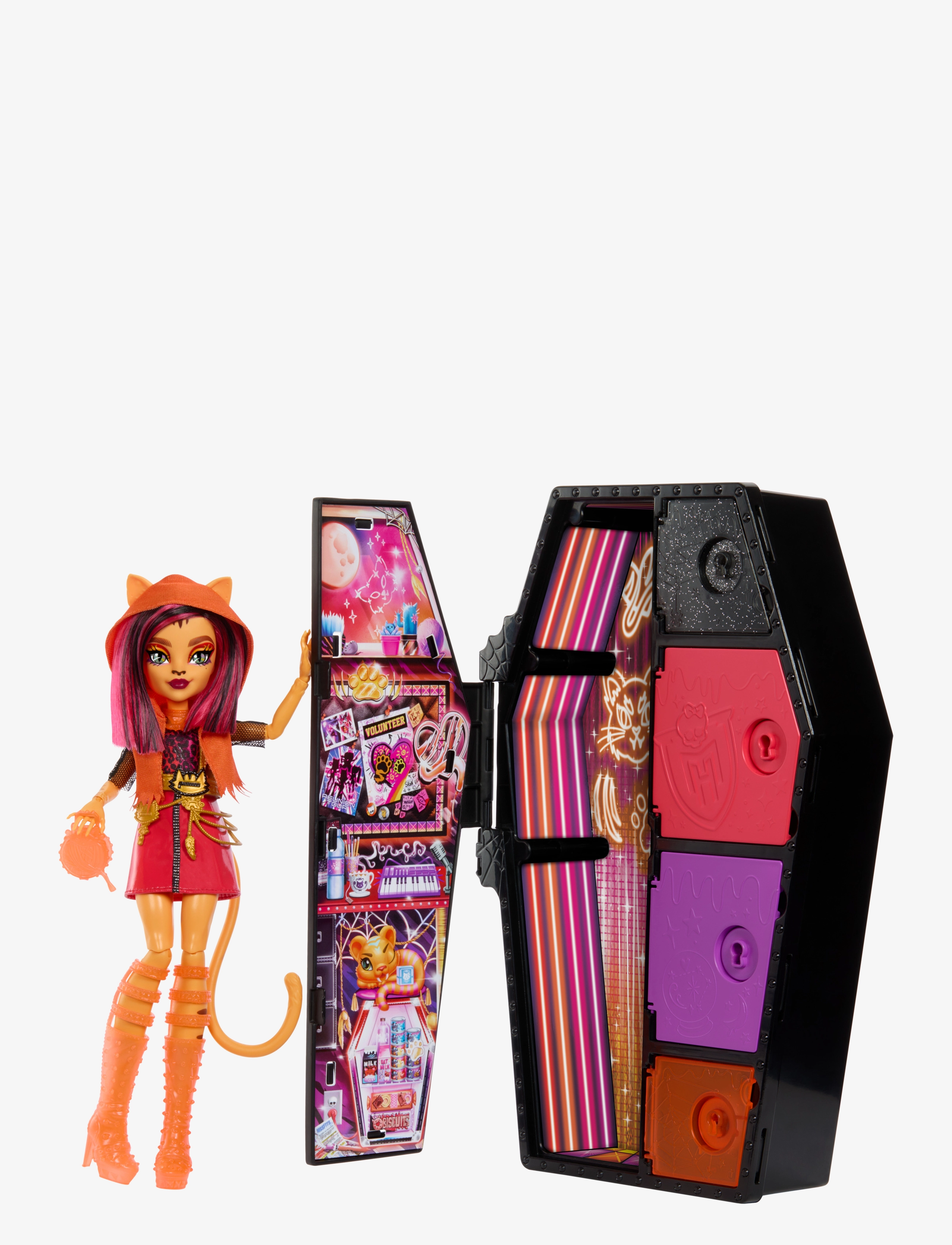 Monster High - Skulltimate Secrets Neon Frights Toralei Doll - multicolor - 5