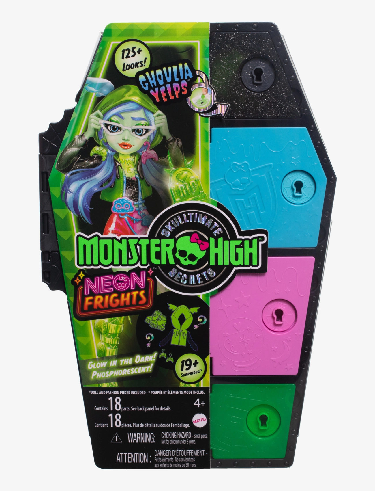 Monster High - Skulltimate Secrets Neon Frights Ghoulia Yelps Doll - multicolor - 3