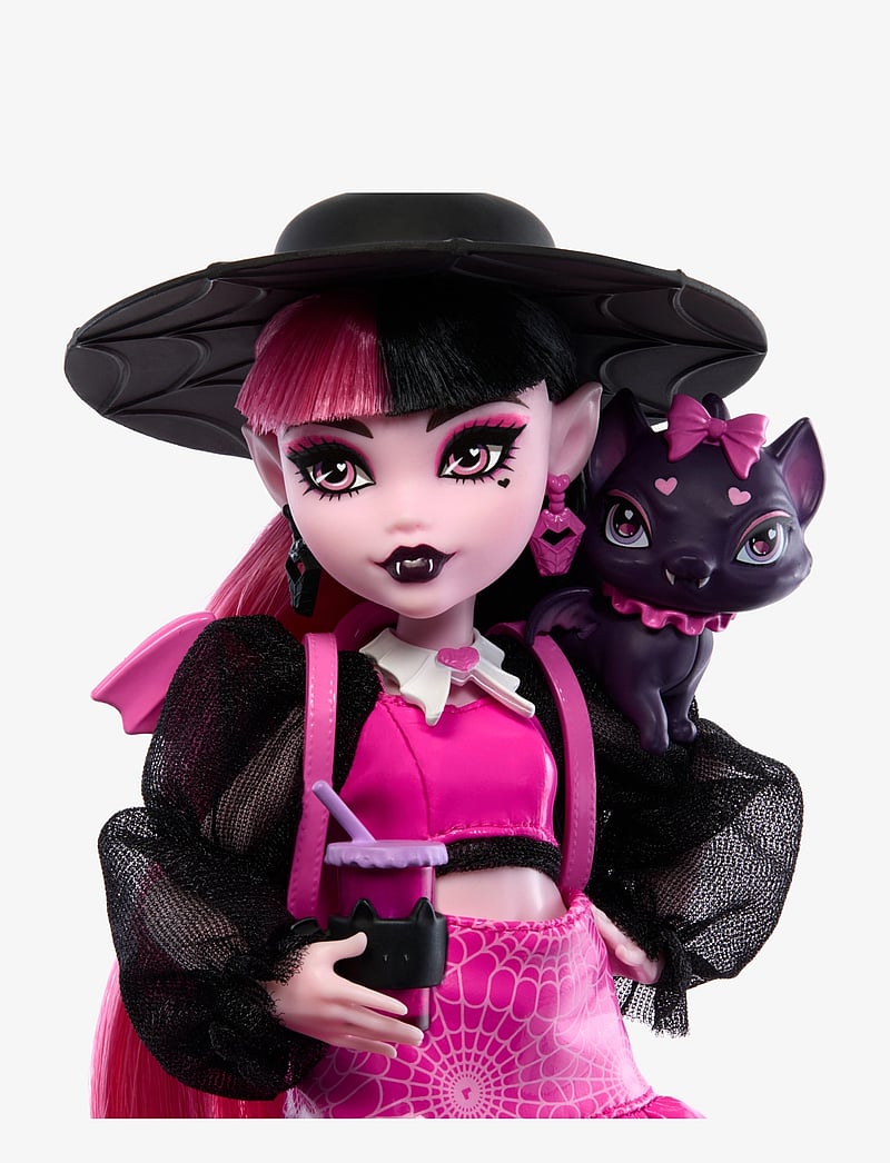 Monster High - Draculaura Fashion Doll with Pet Count Fabulous and Accessories - dúkkur - multicolor - 3