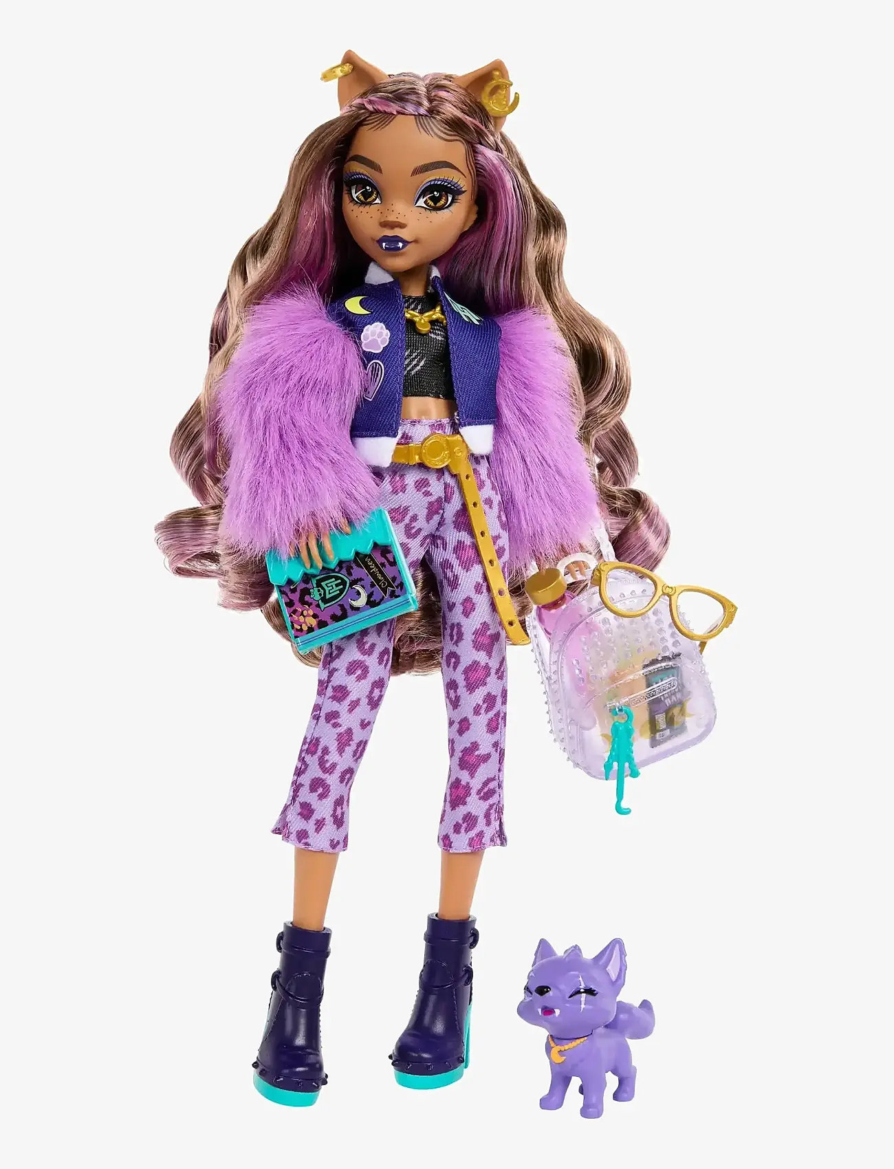 Monster High - Clawdeen Wolf Fashion Doll with Pet Dog Crescent and Accessories - puppen - multicolor - 2