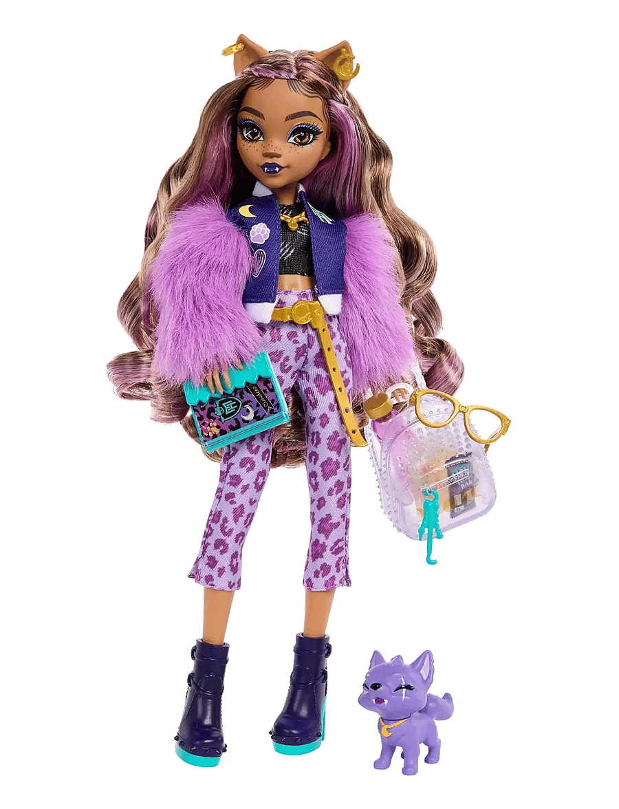Monster High - Clawdeen Wolf Fashion Doll with Pet Dog Crescent and Accessories - die niedrigsten preise - multicolor - 1