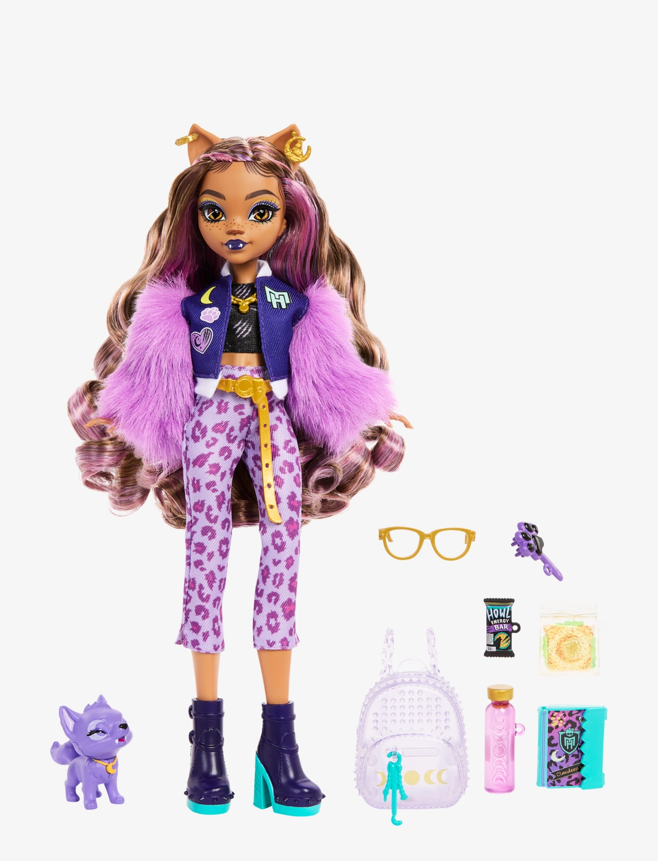 Monster High - Clawdeen Wolf Fashion Doll with Pet Dog Crescent and Accessories - die niedrigsten preise - multicolor - 4