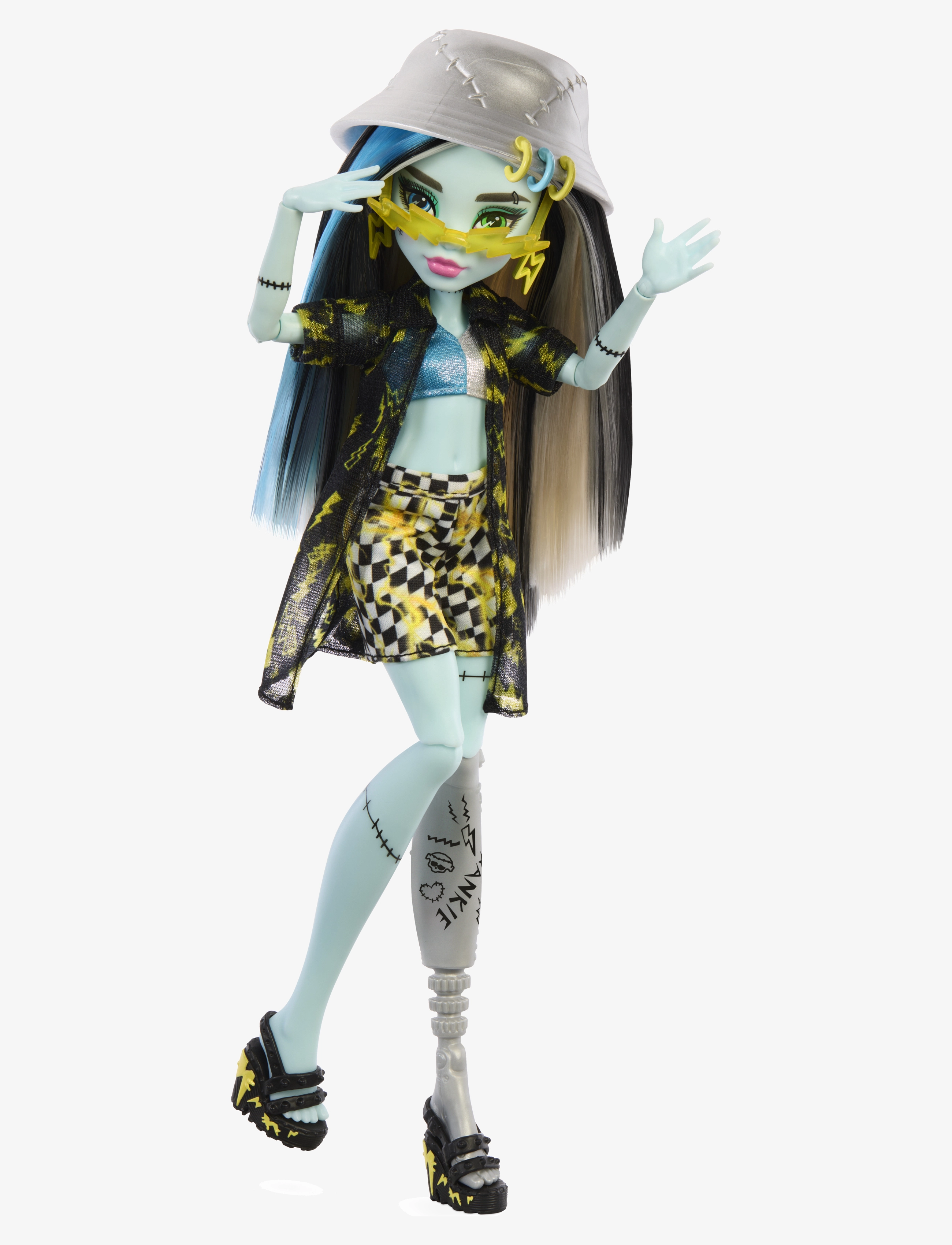 Monster High - Scare-adise Island Frankie Stein Fashion Doll with Swimsuit & Accessories - dukker - multi color - 4