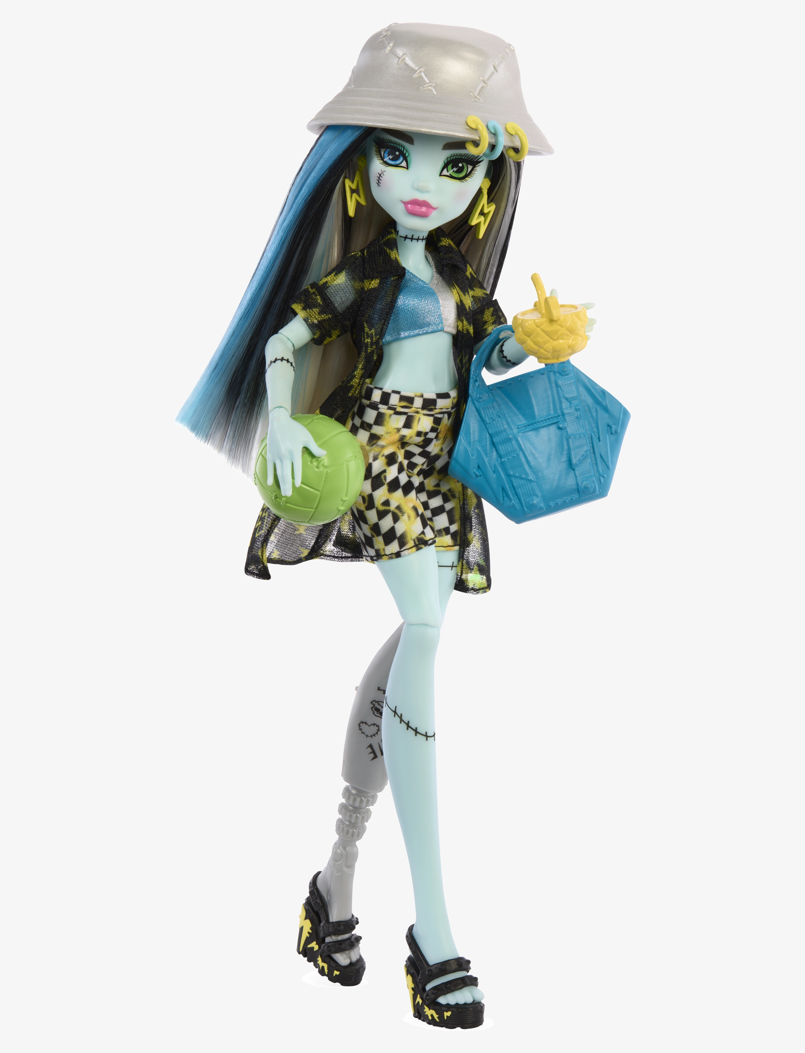 Monster High - Scare-adise Island Frankie Stein Fashion Doll with Swimsuit & Accessories - dukker - multi color - 5