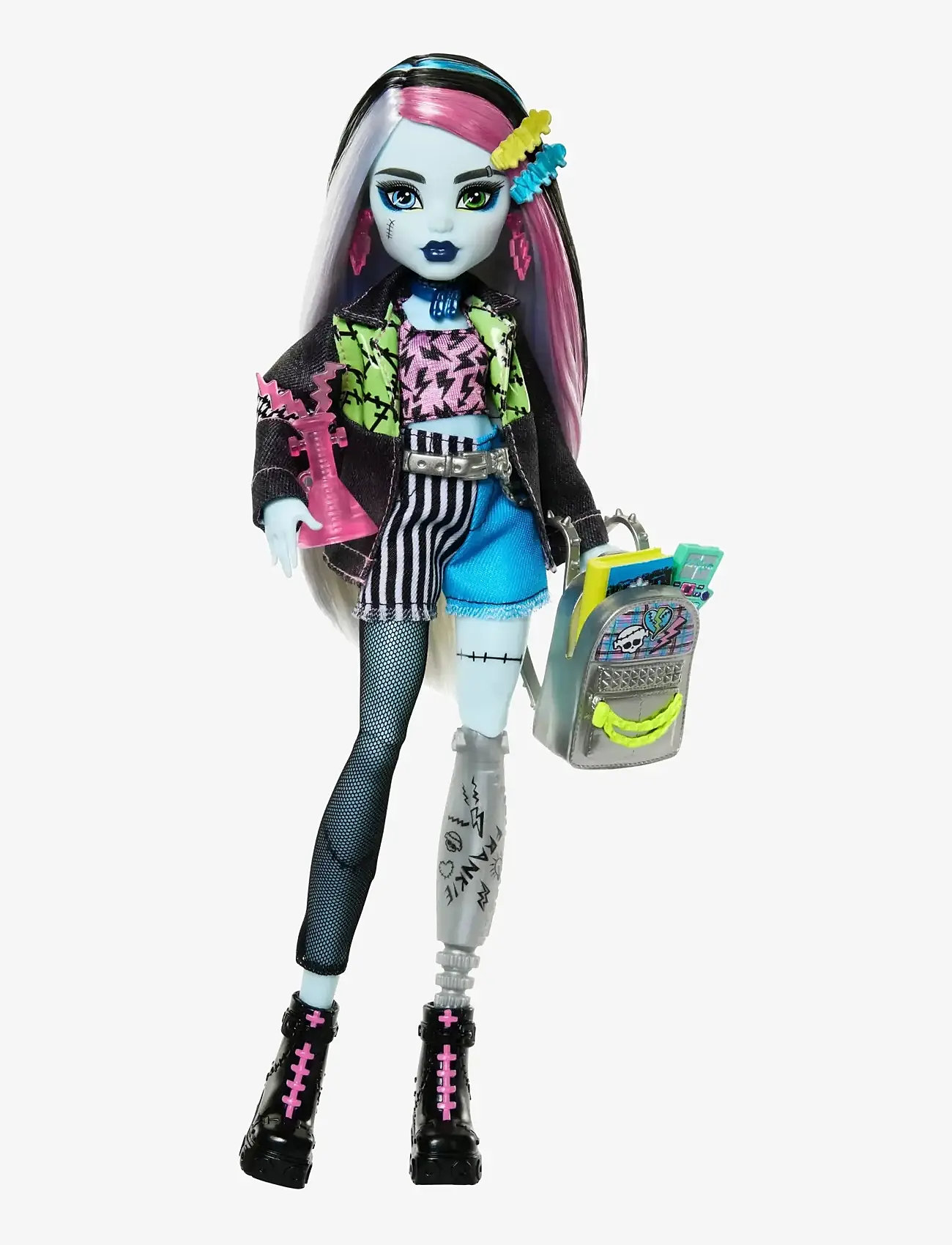 Monster High - Frankie Stein Fashion Doll with Pet Watzie and Accessories - dockor - multicolor - 0
