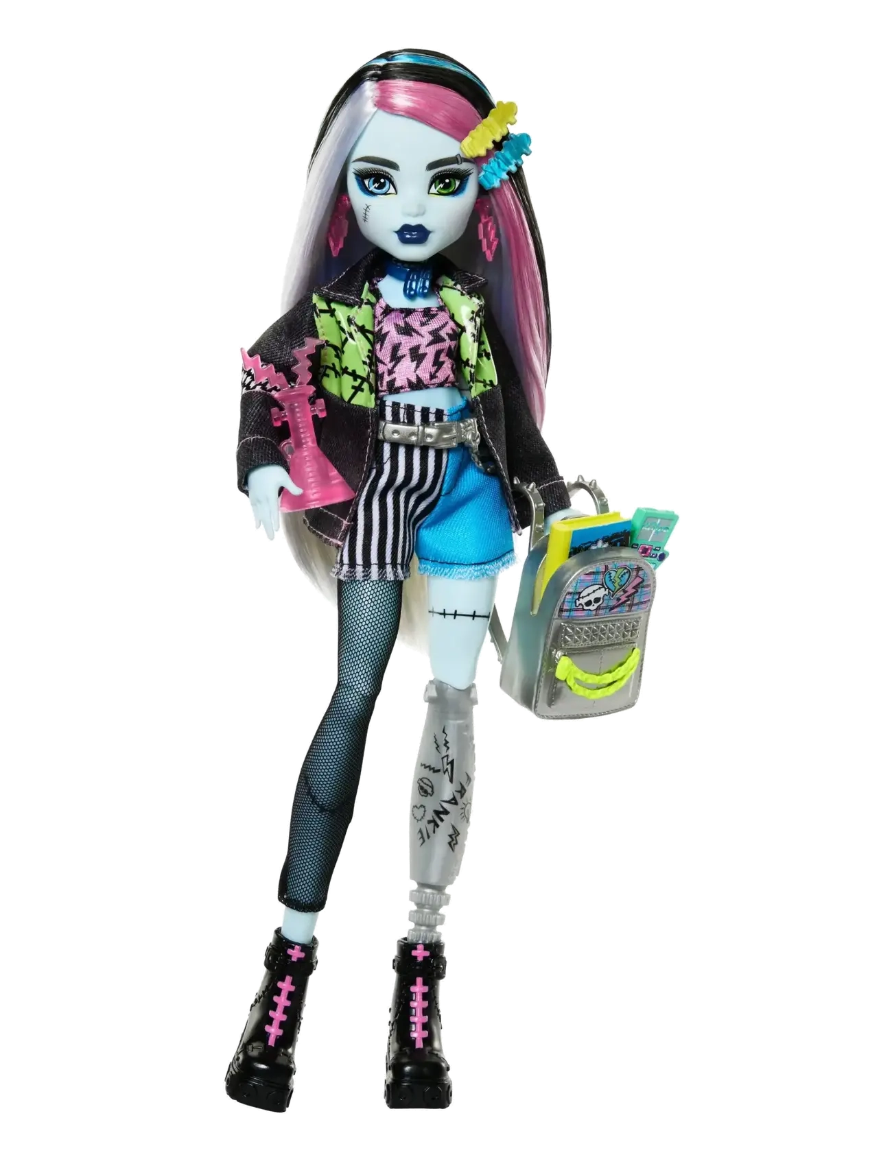 Frankie Stein Fashion Doll with Pet Watzie and Accessories - MULTICOLOR