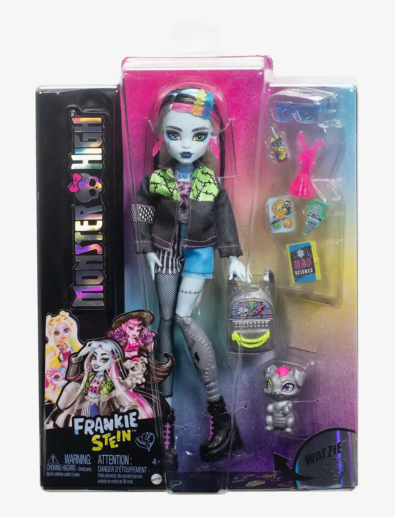 Monster High - Frankie Stein Fashion Doll with Pet Watzie and Accessories - dockor - multicolor - 2