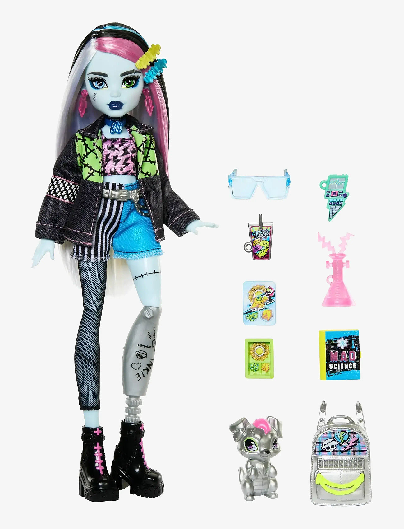 Monster High - Frankie Stein Fashion Doll with Pet Watzie and Accessories - dockor - multicolor - 4