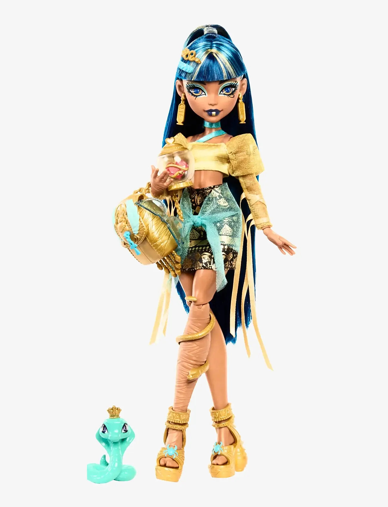 Monster High - Cleo De Nile Fashion Doll with Pet Hissette and Accessories - dolls - multicolor - 1