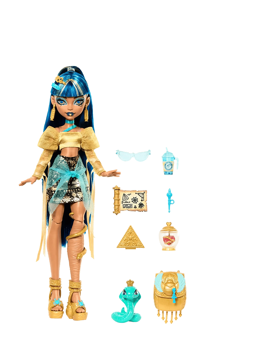 Monster High - Cleo De Nile Fashion Doll with Pet Hissette and Accessories - die niedrigsten preise - multicolor - 3